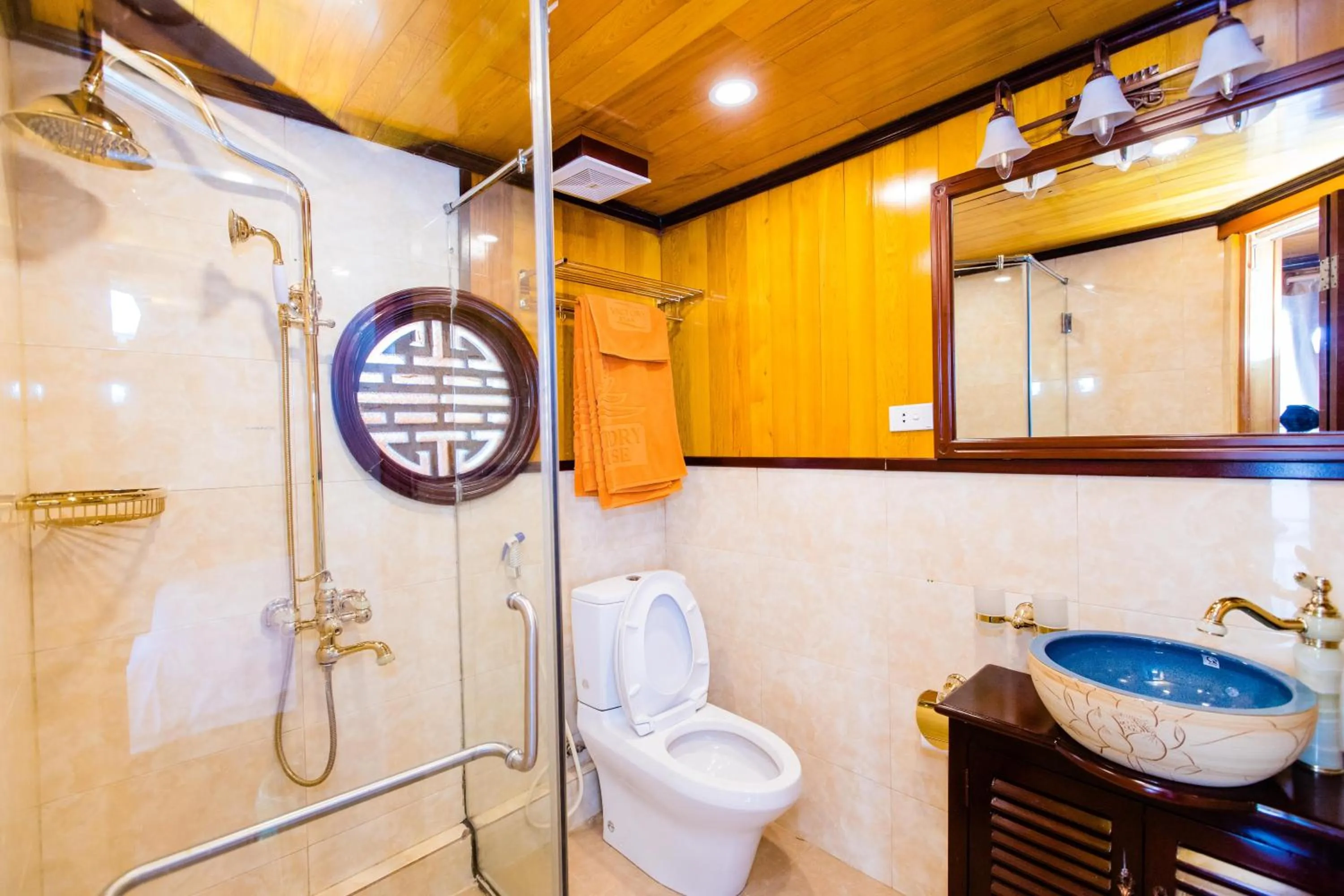 Toilet in Victory Cruise