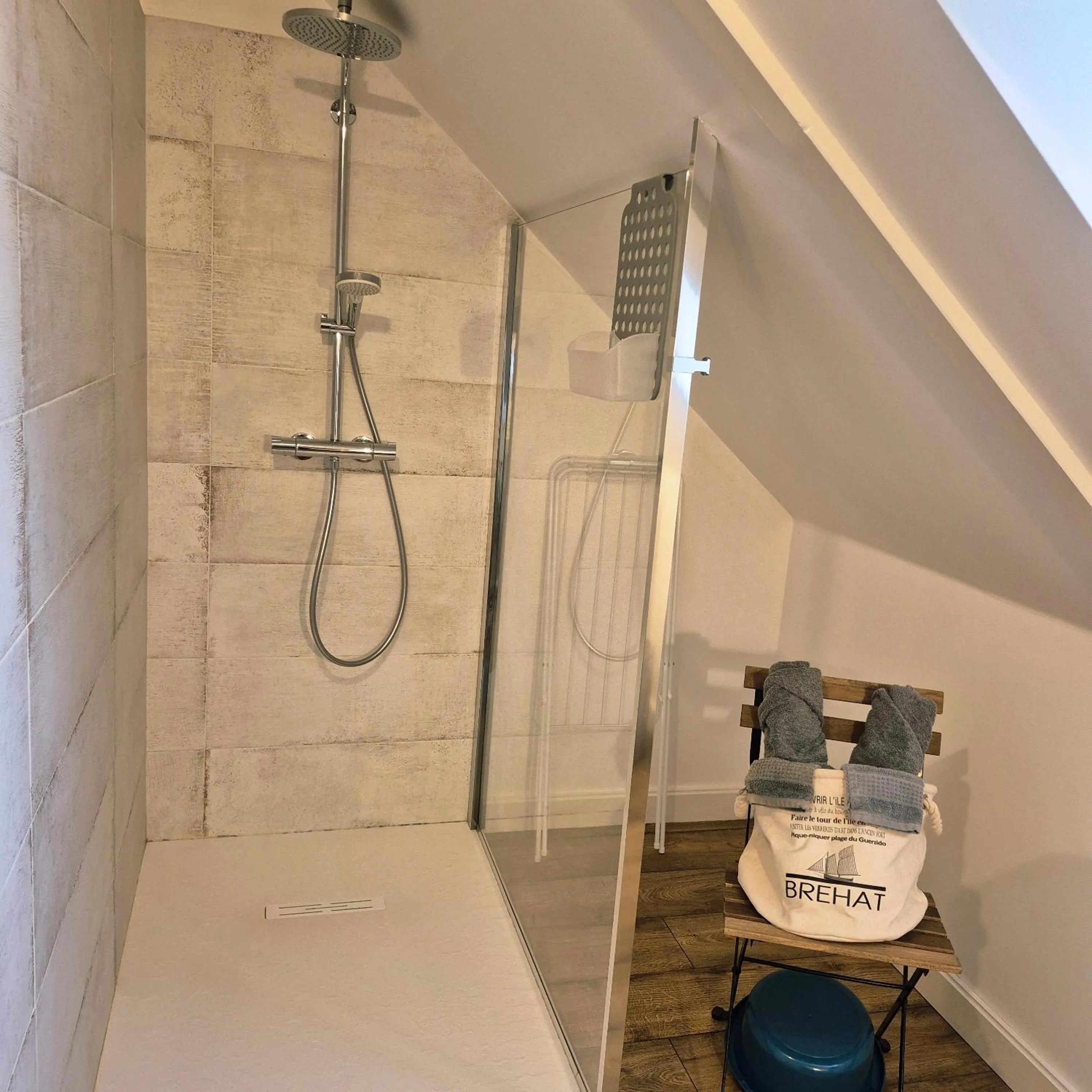 Shower in Maison d’hôtes KERGIQUEL