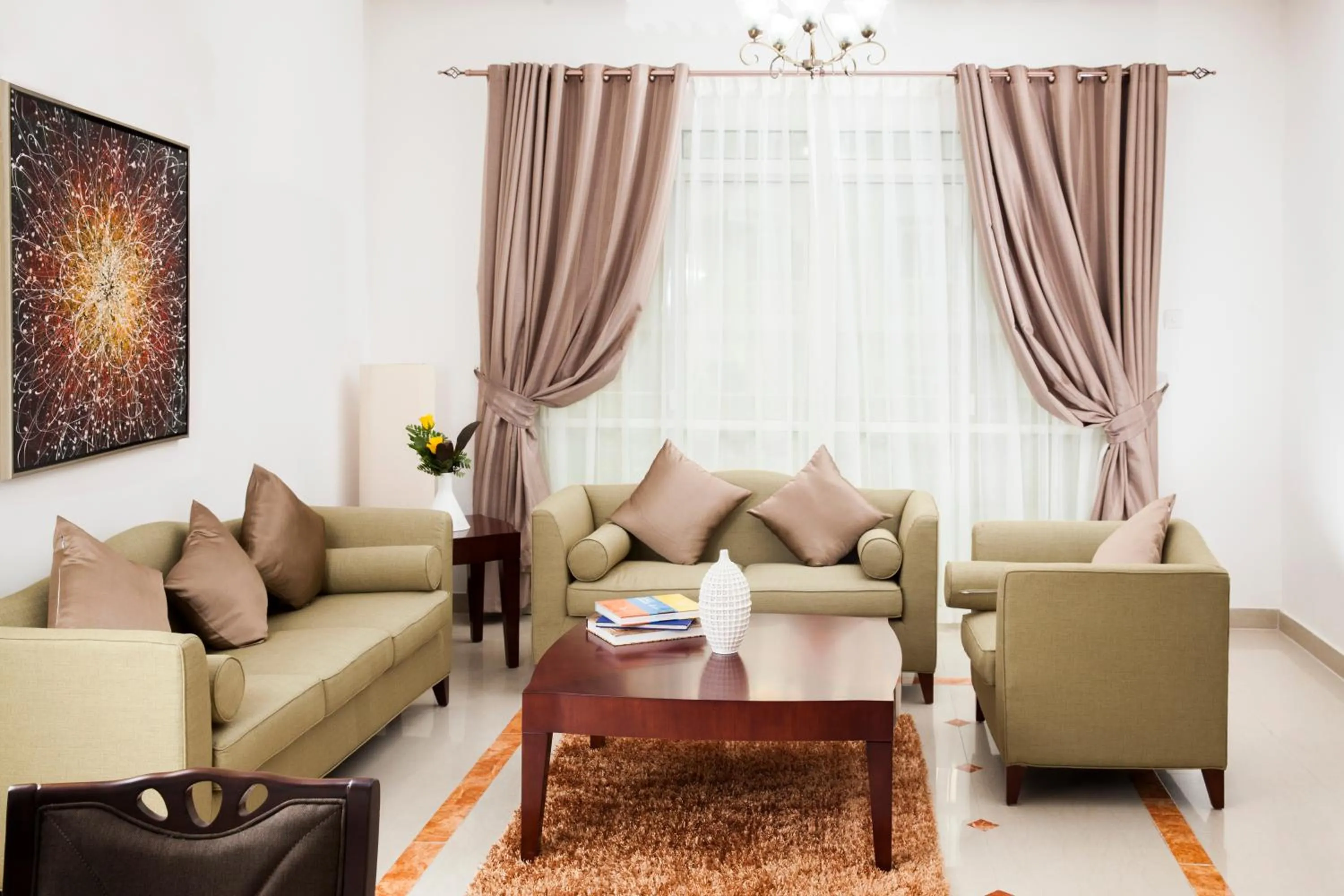 Living room in Muscat Oasis Residences