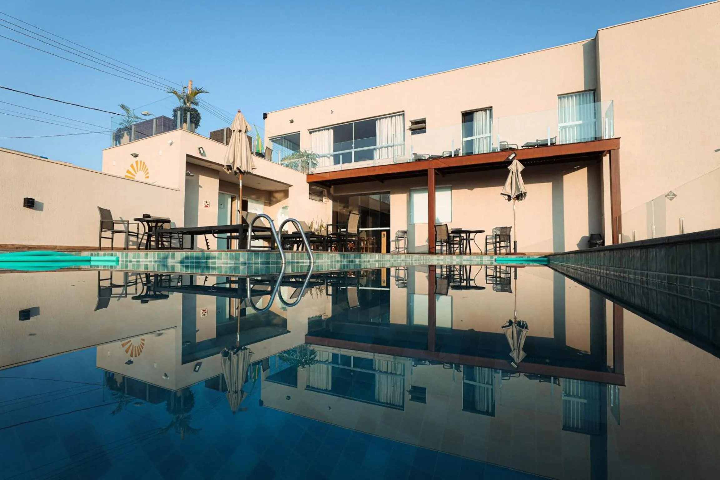 Pool view in Pousada Viver Capitólio
