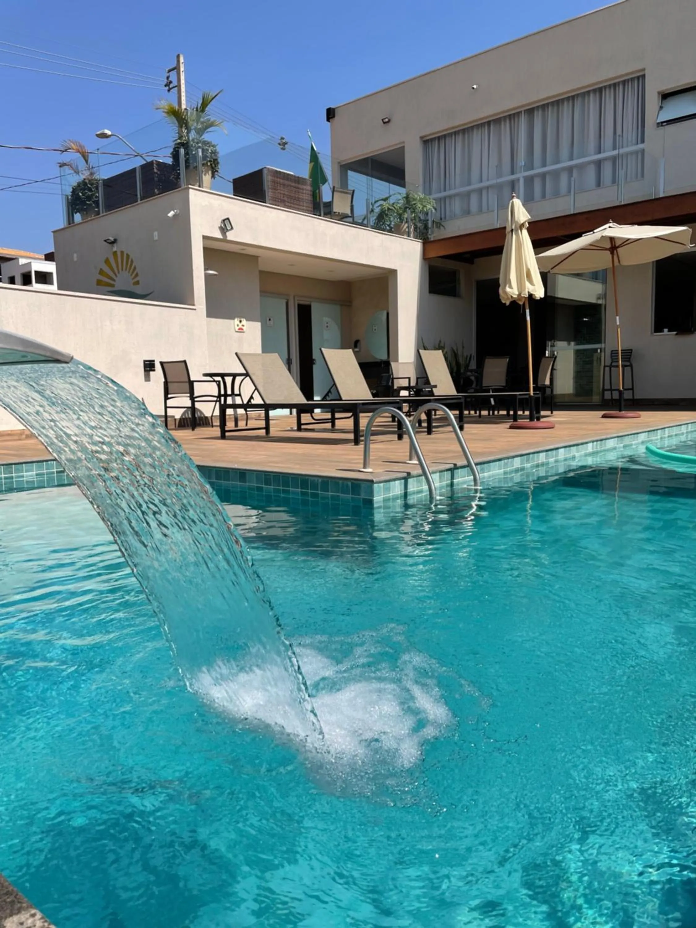 Pool view in Pousada Viver Capitólio