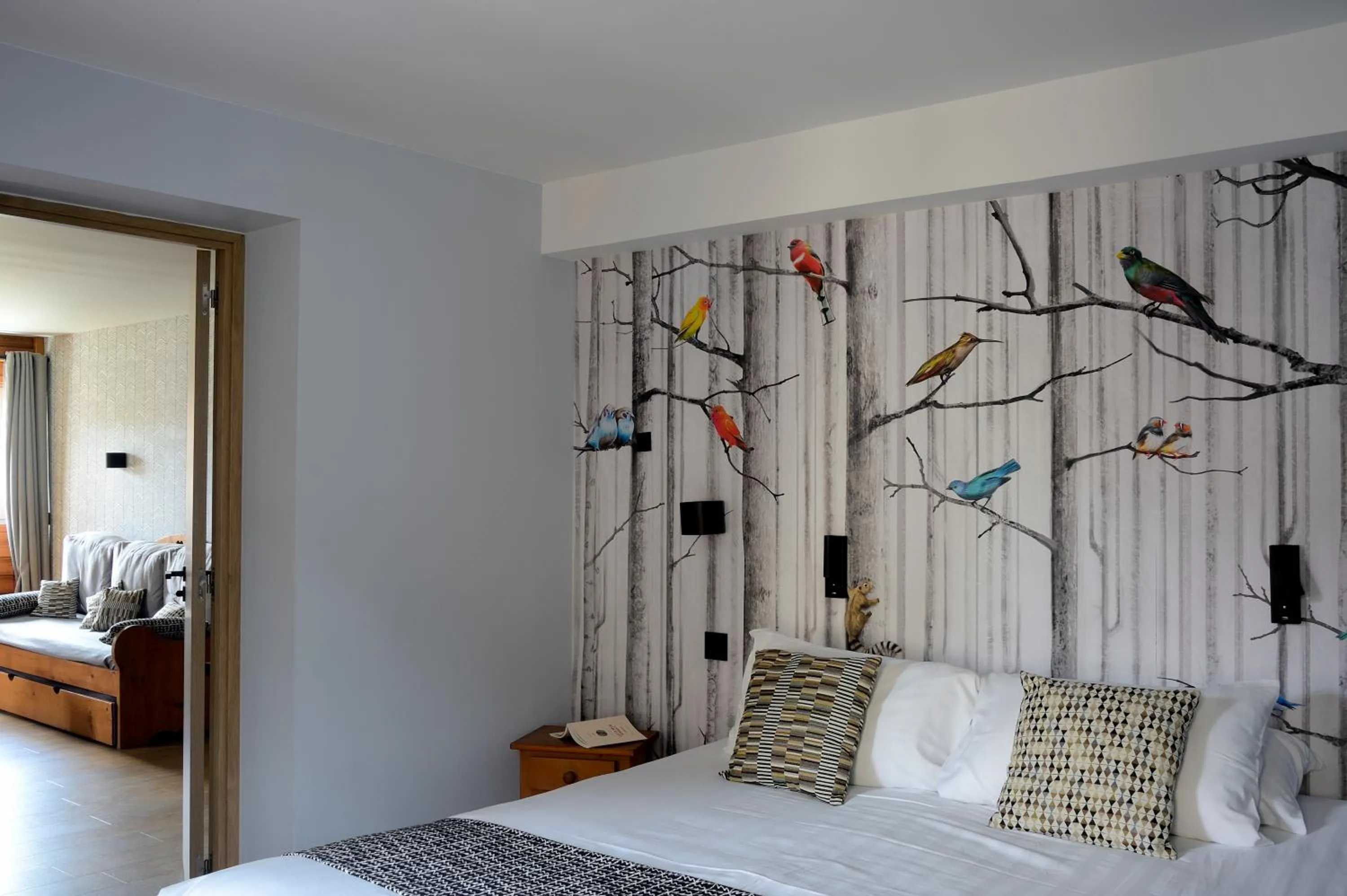 Bedroom, Bed in Logis Hôtel & Spa Les Autanes