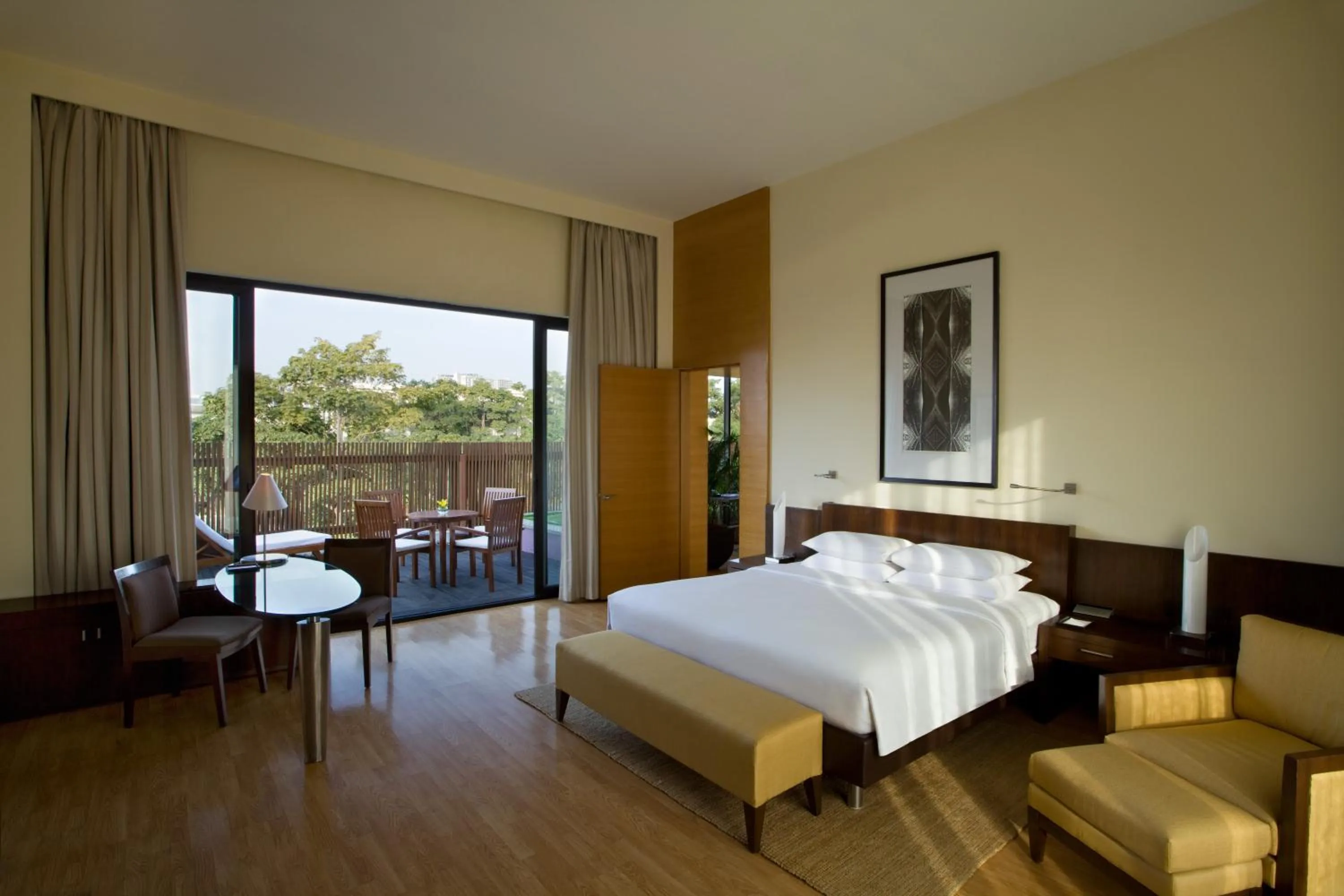 Bed in Hyatt Hyderabad Gachibowli