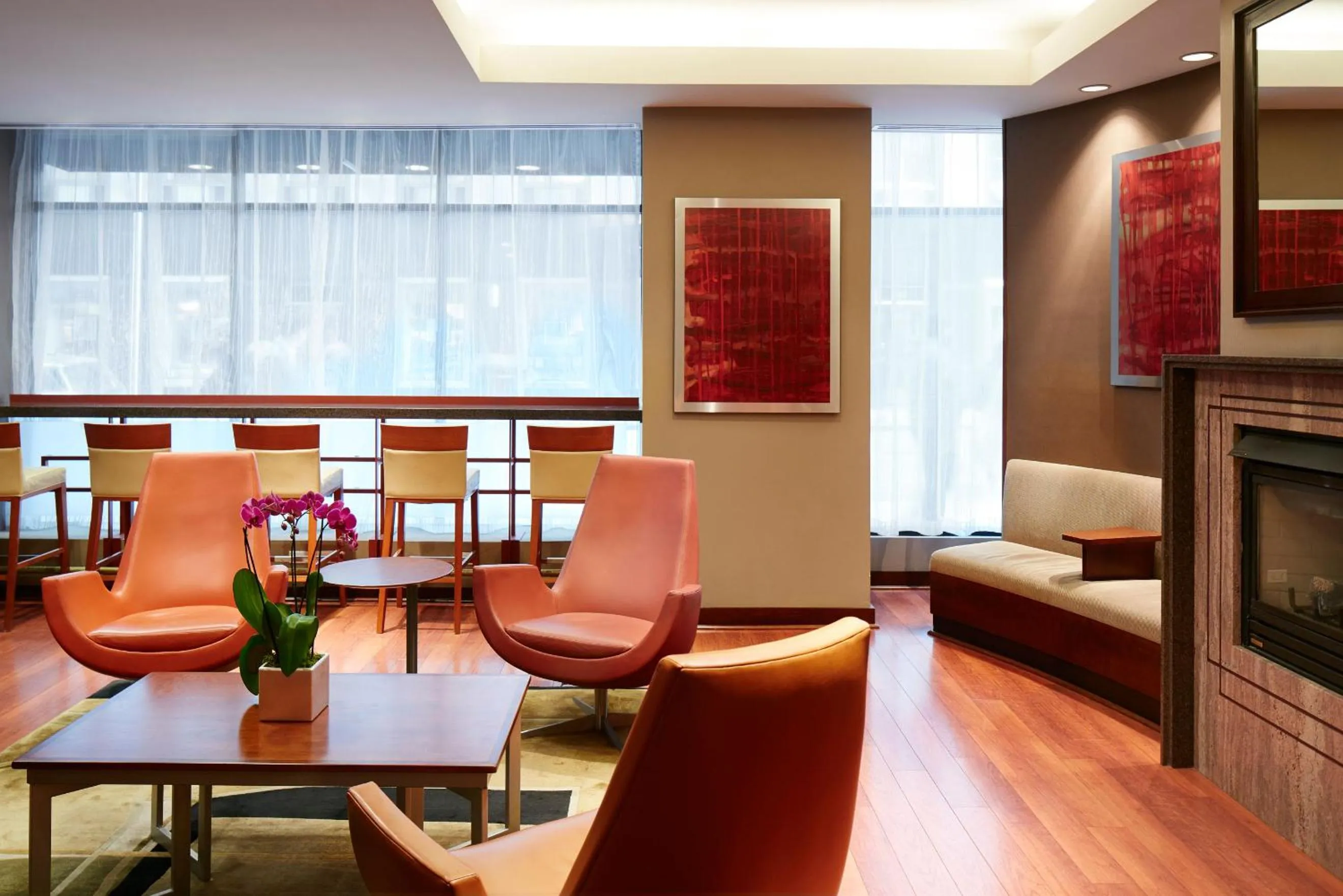 Communal lounge/ TV room in Central Loop Hotel