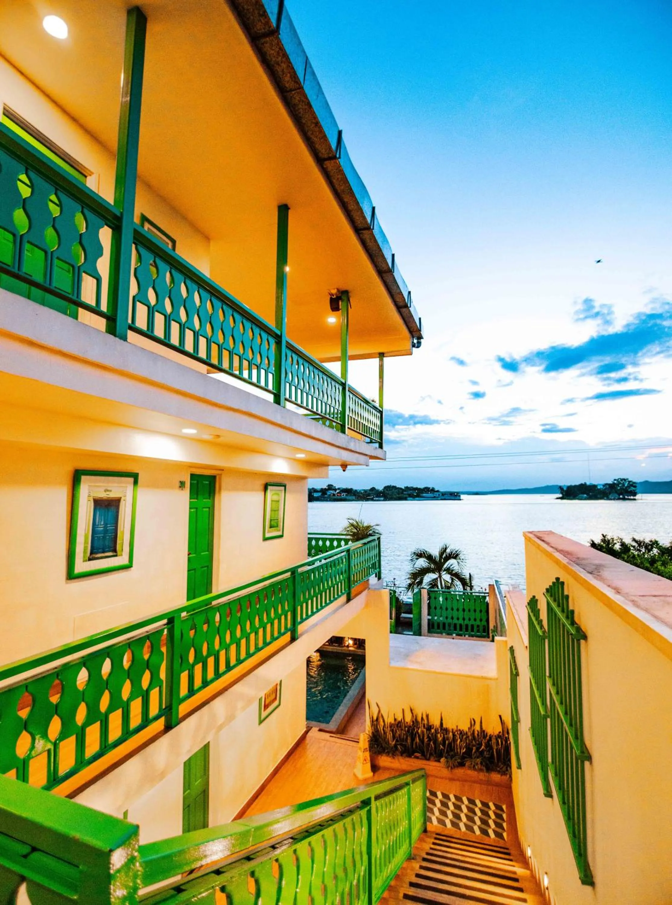 Lake view in Hotel Casa Turquesa