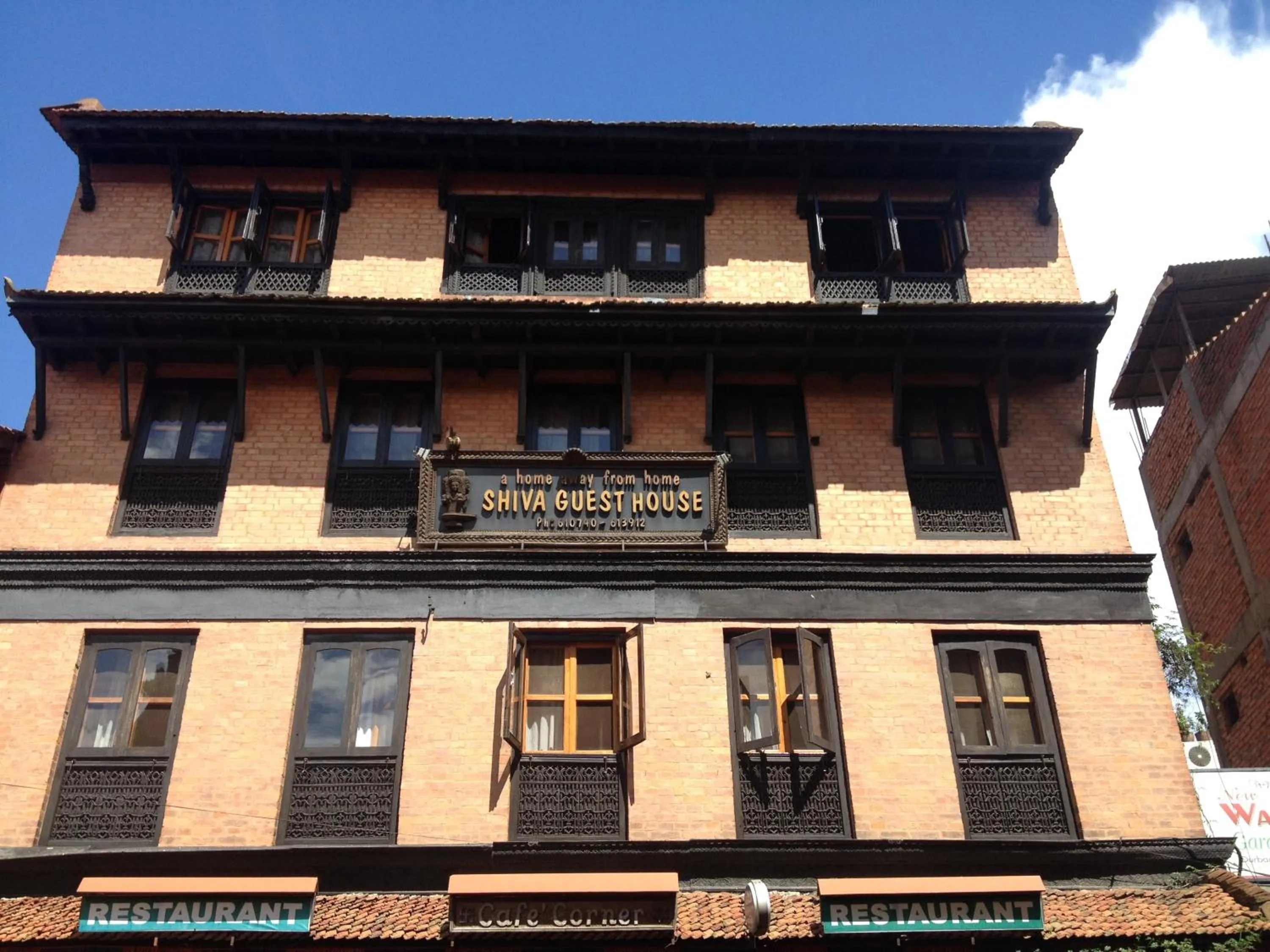 Facade/entrance in Shiva Guest House