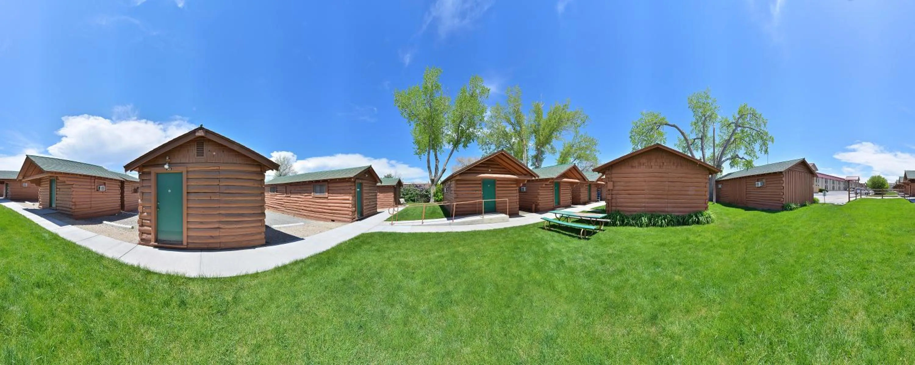 Bird's eye view in Buffalo Bill Cabin Village