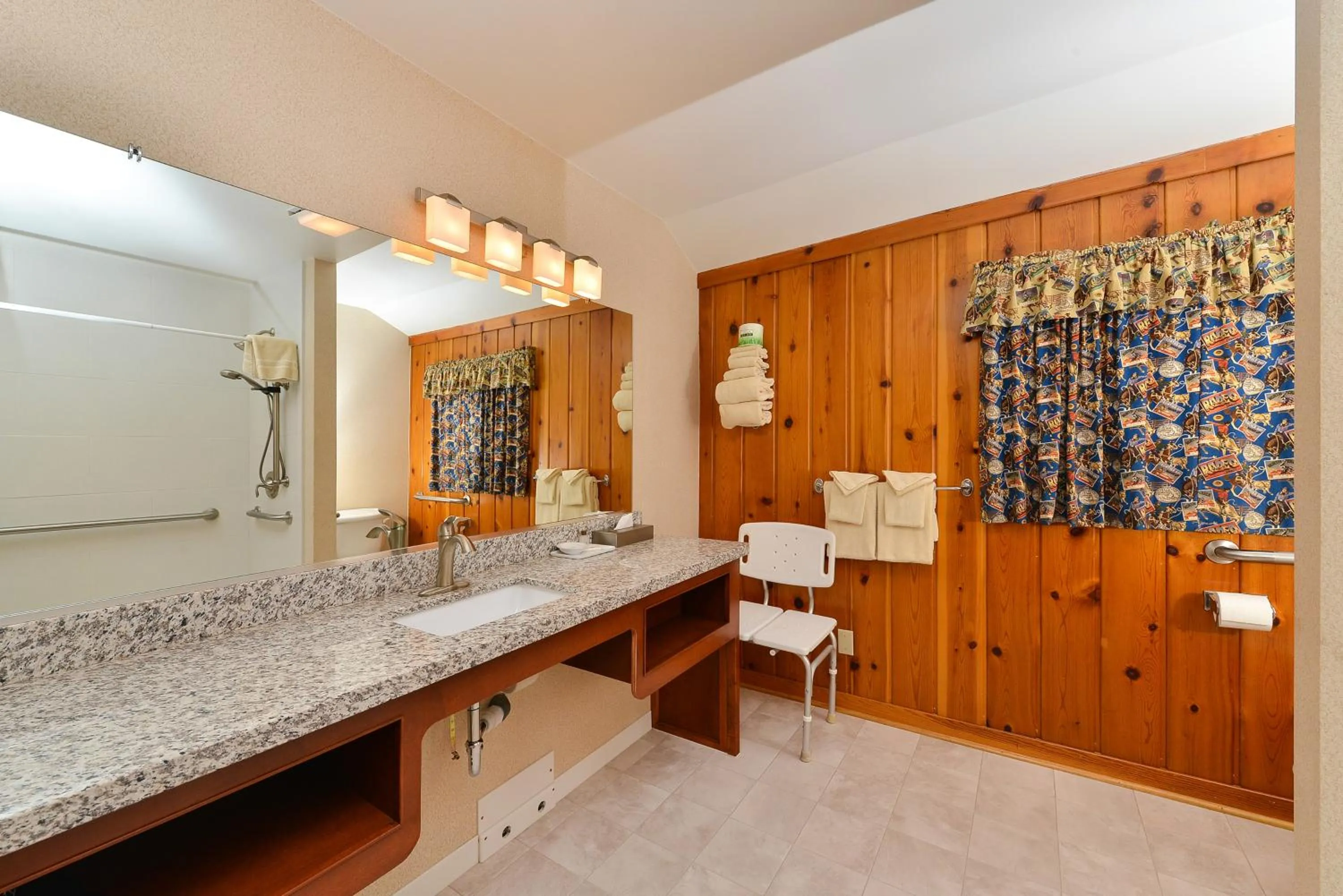 Bathroom in Buffalo Bill Cabin Village