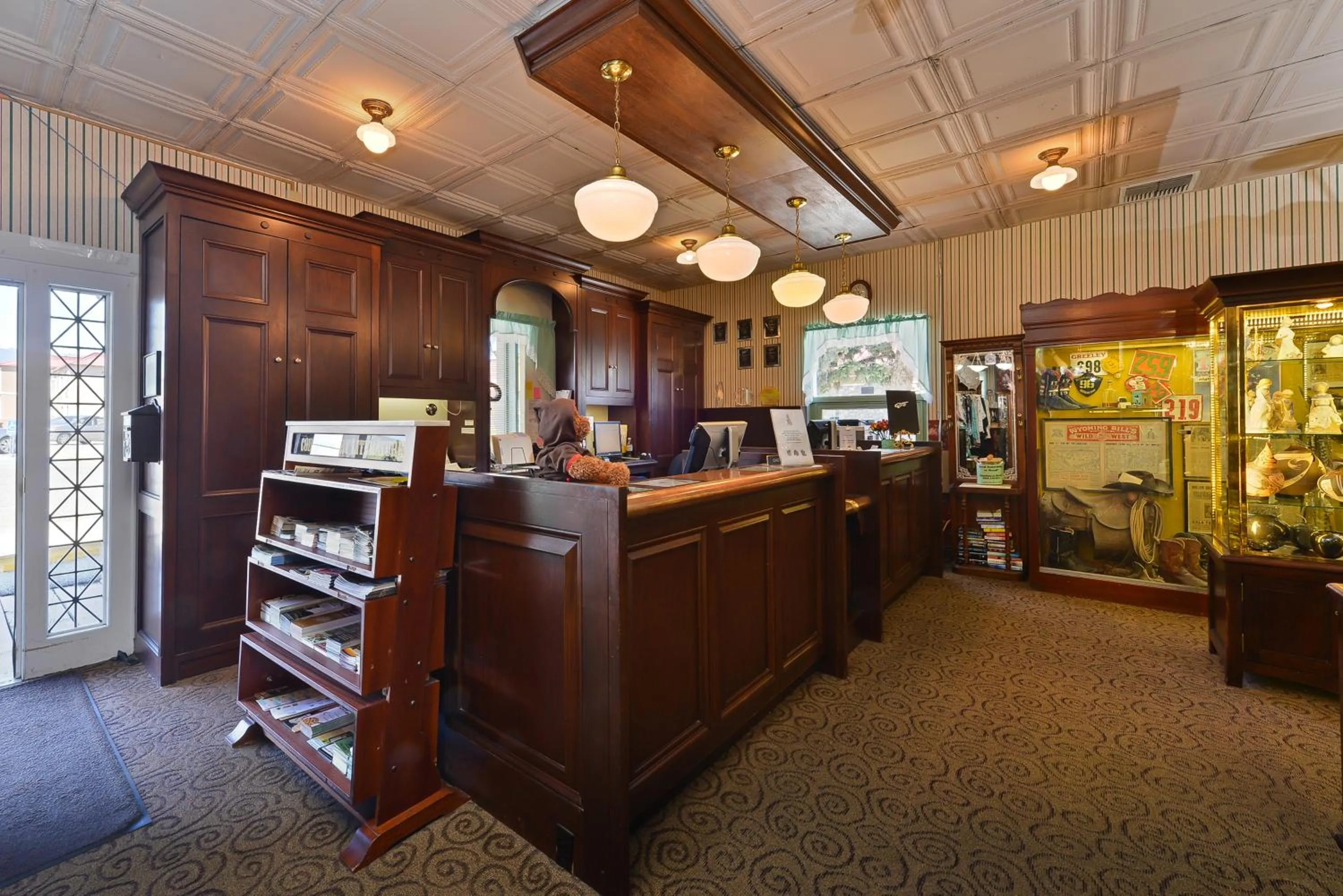 Lobby or reception in Buffalo Bill Cabin Village