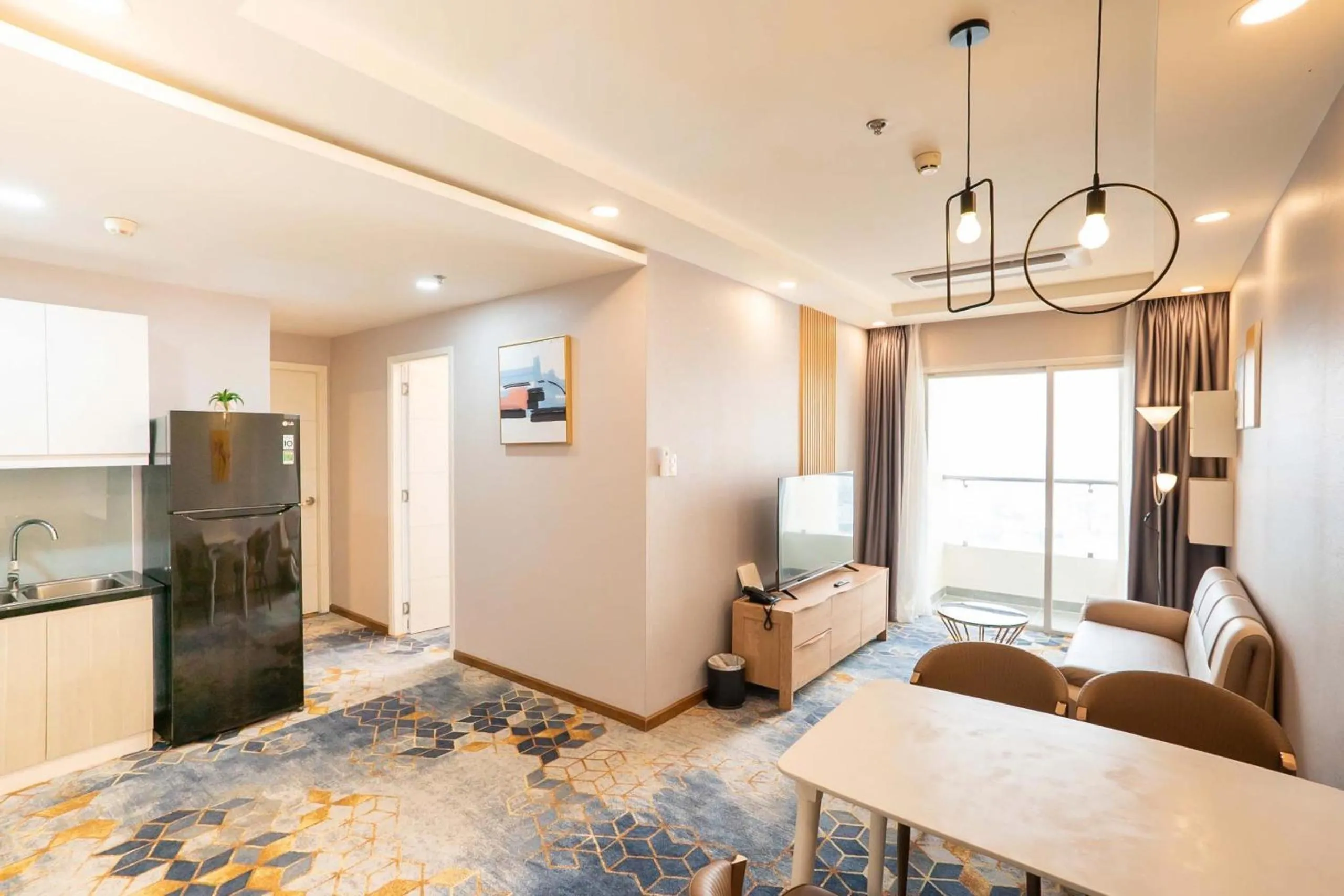 Living room in La Vela Saigon Hotel