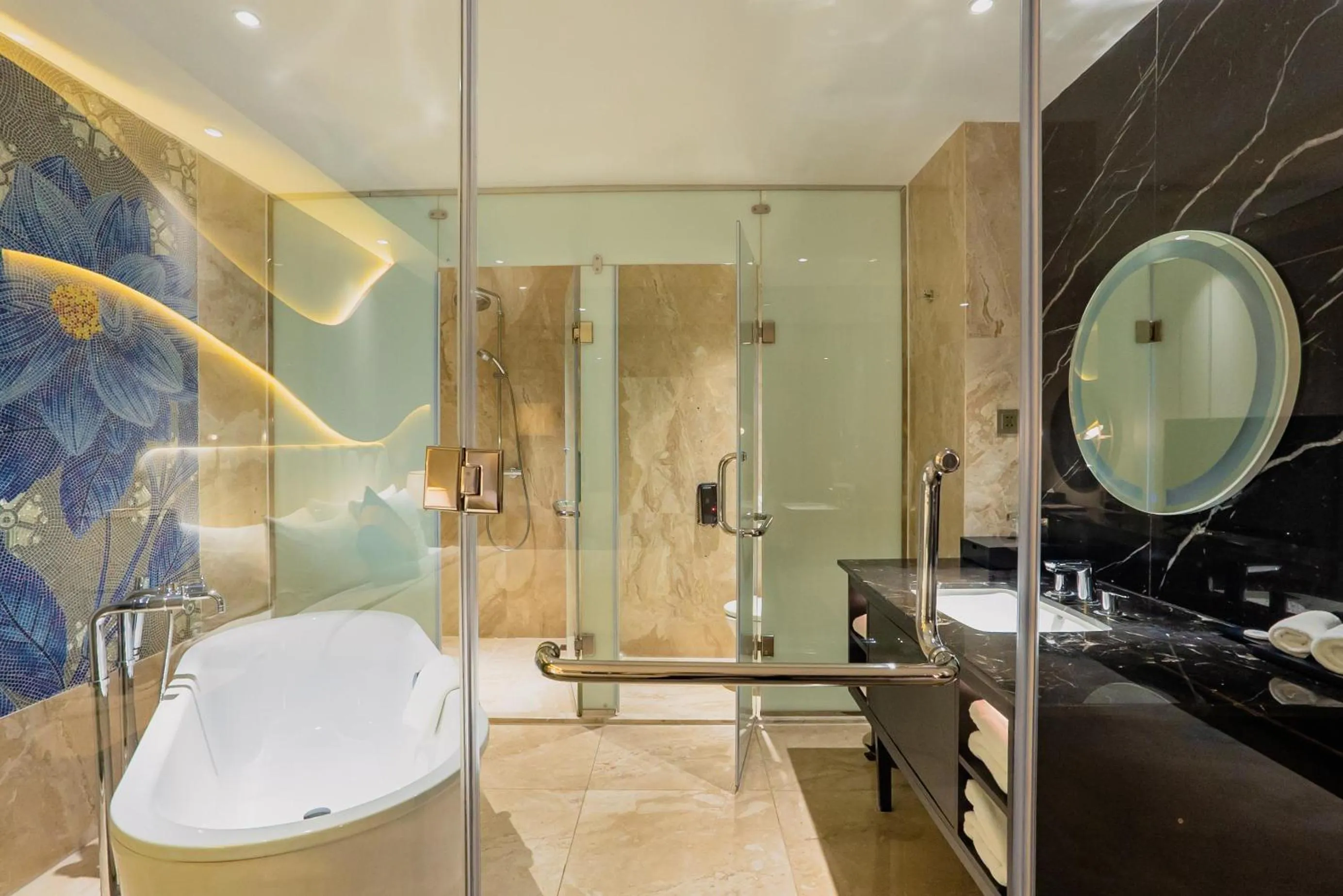 Shower in La Vela Saigon Hotel