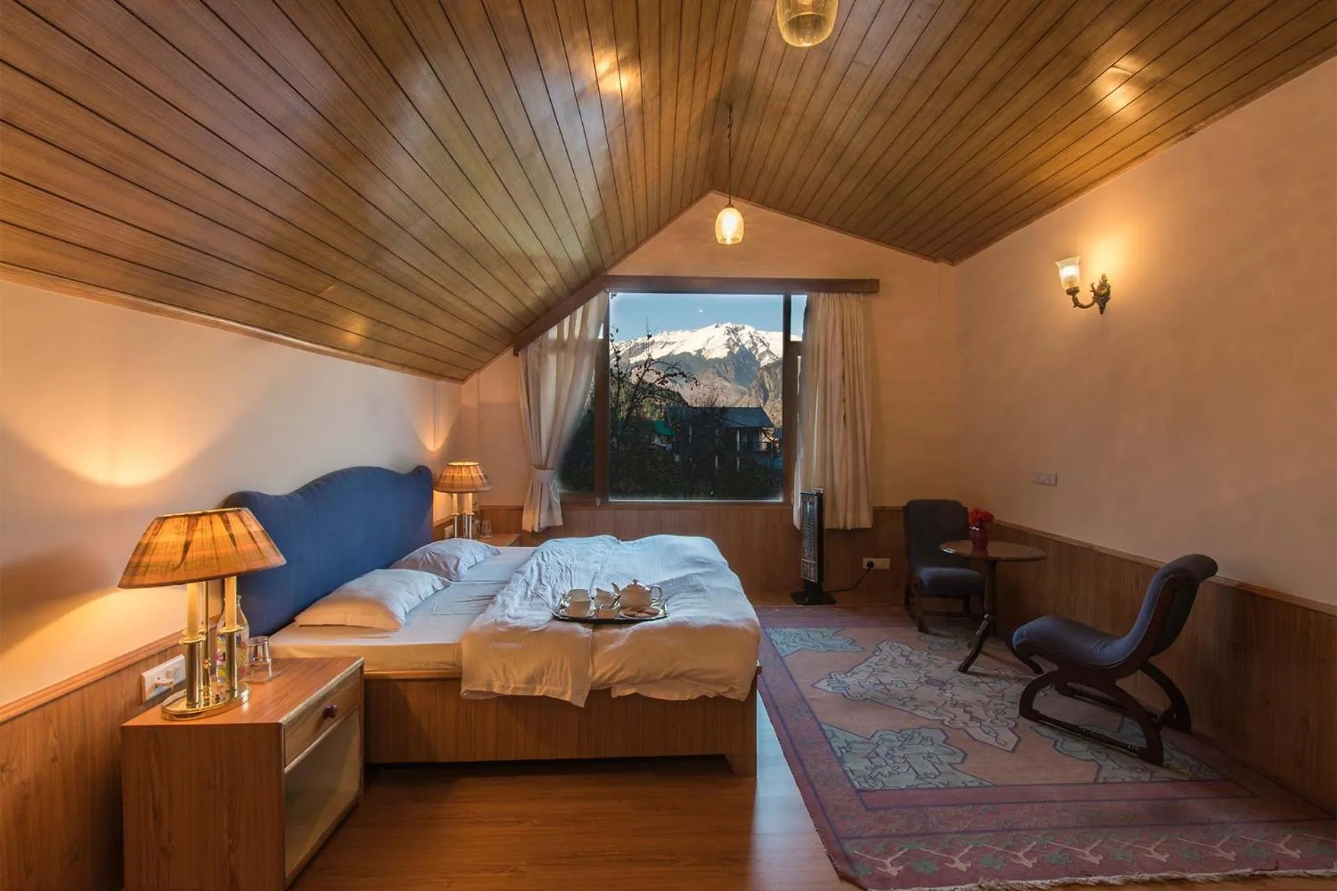 Bedroom, Bed in StayVista at Jodhpur House - 3 BR Pet friendly Villa amidst Apple, Pear and Cherry Orchards in Manali