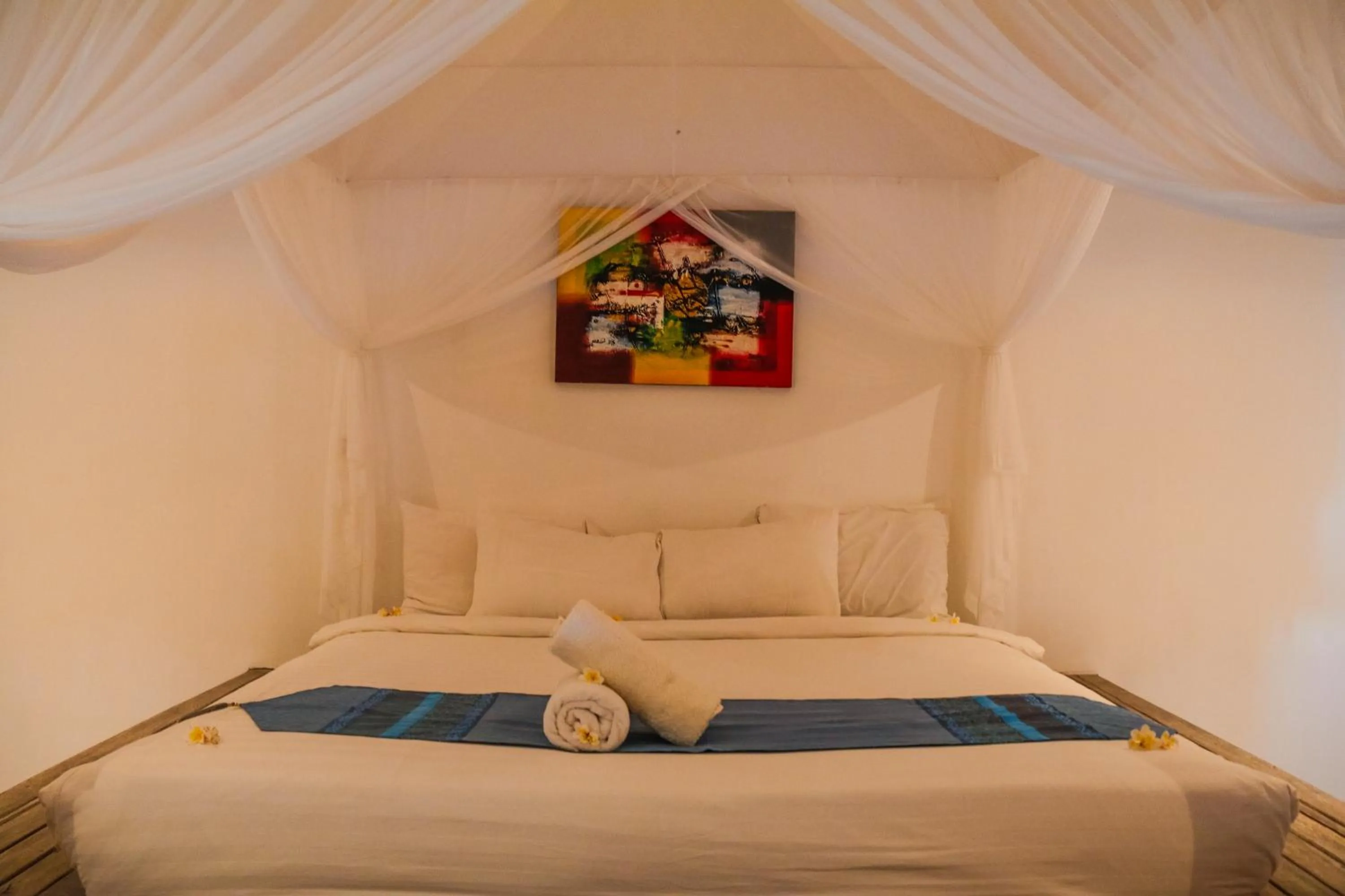 Bed in D'sawah Villa