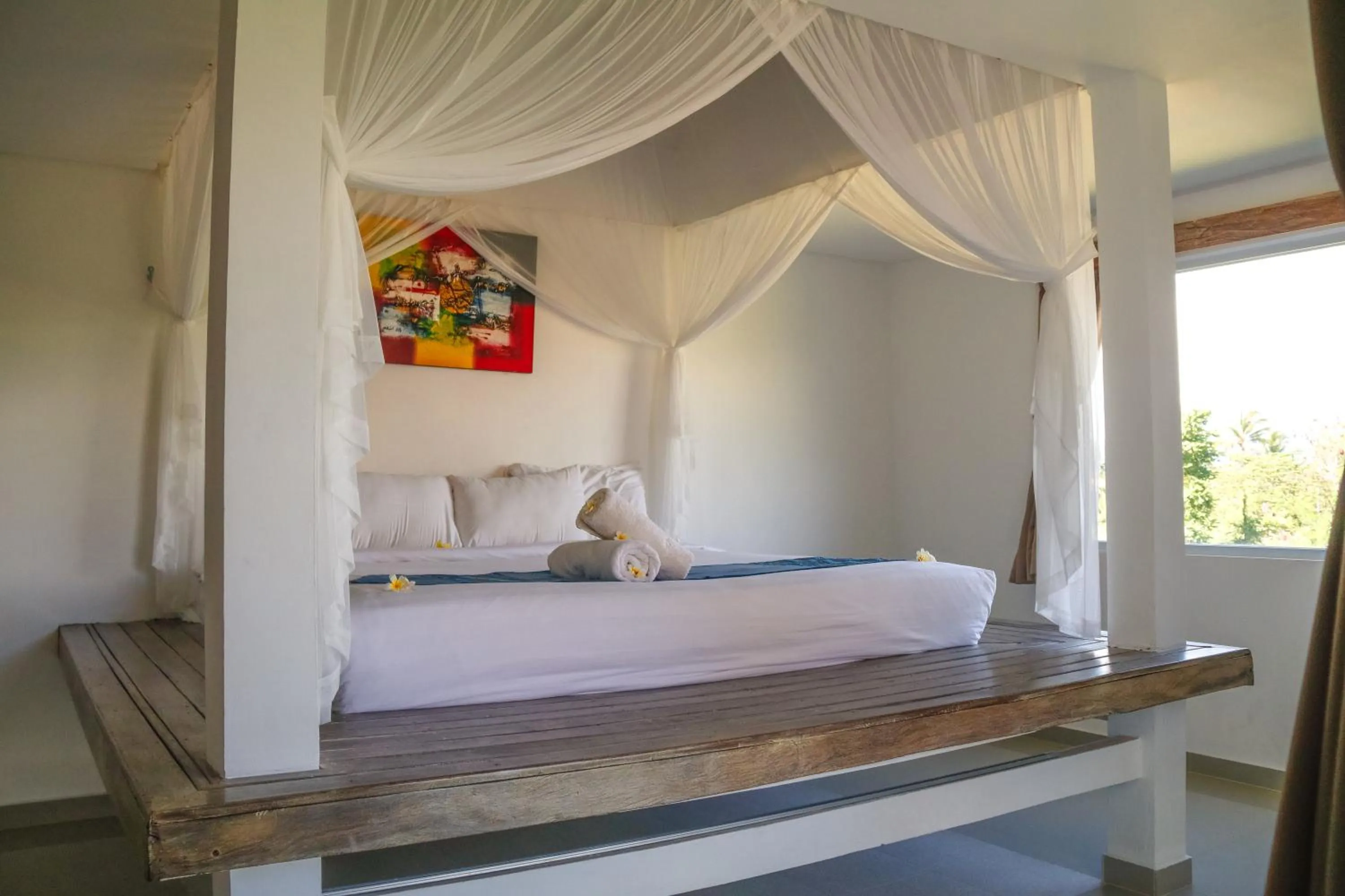 Bed in D'sawah Villa