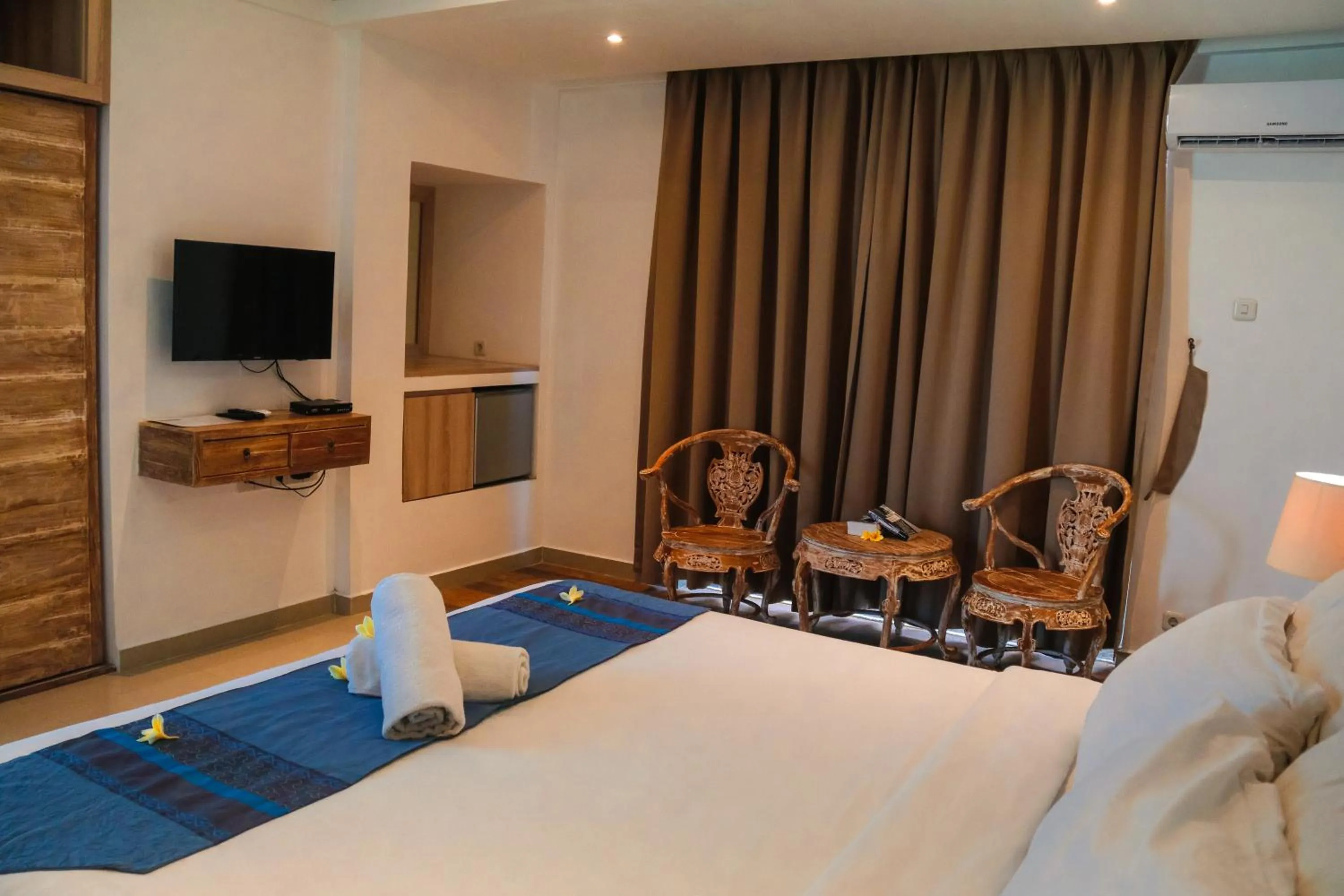 Bed in D'sawah Villa