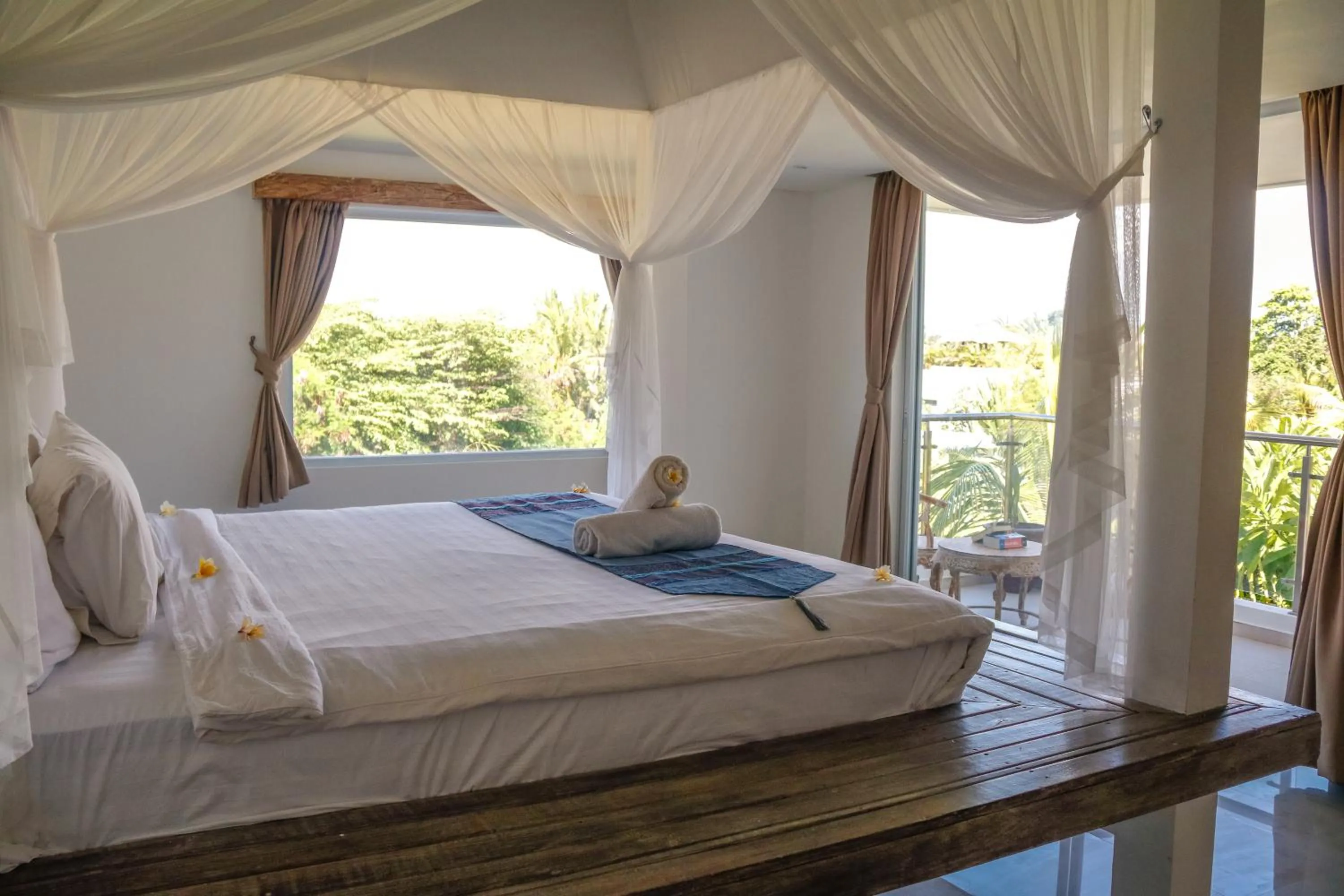 Bed in D'sawah Villa