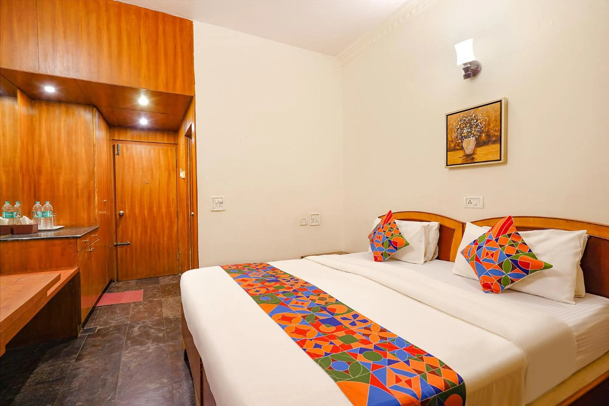 Bed in FabHotel Spiro Grand