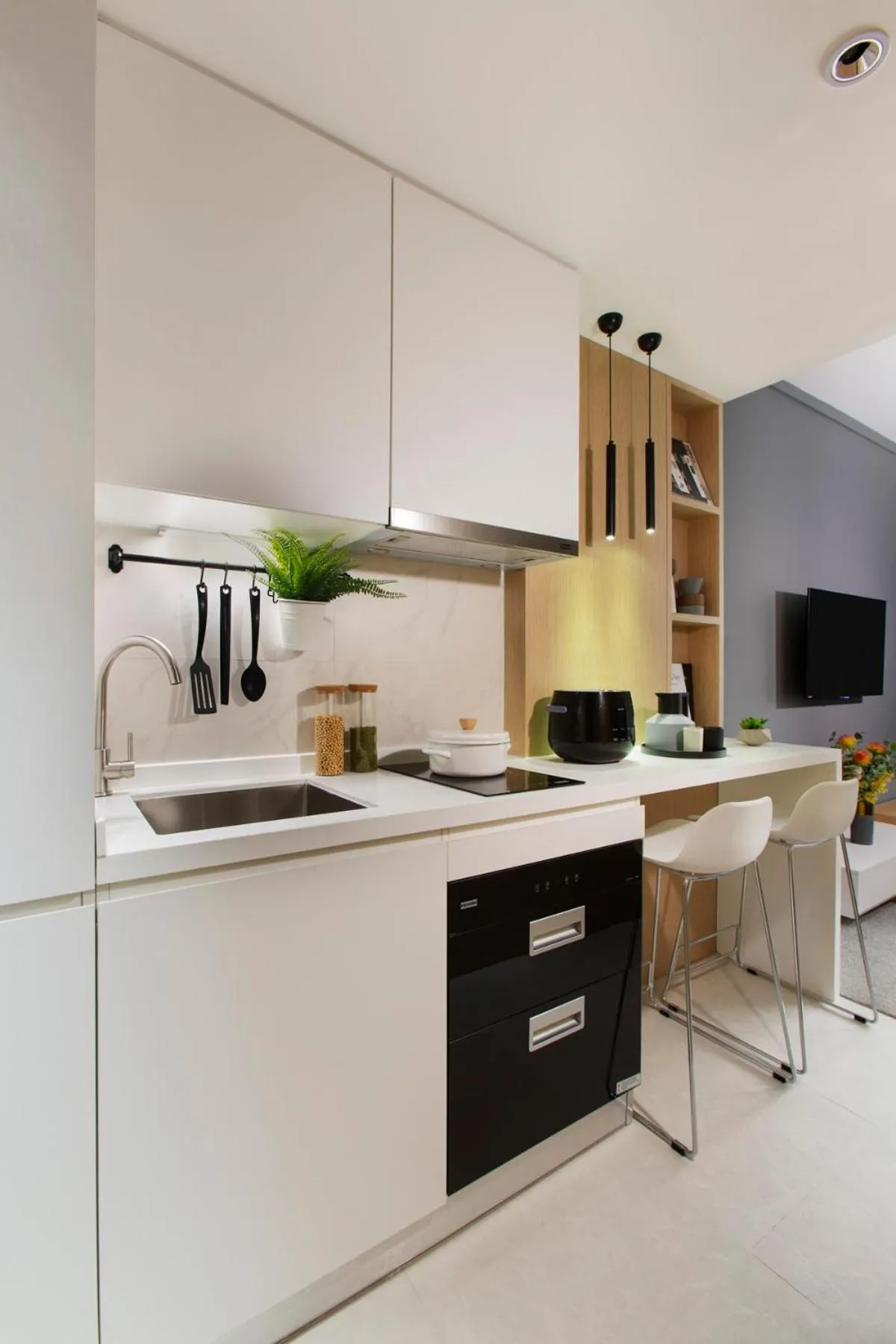 Kitchen or kitchenette in LN Residence Changdi New Aiqun Building