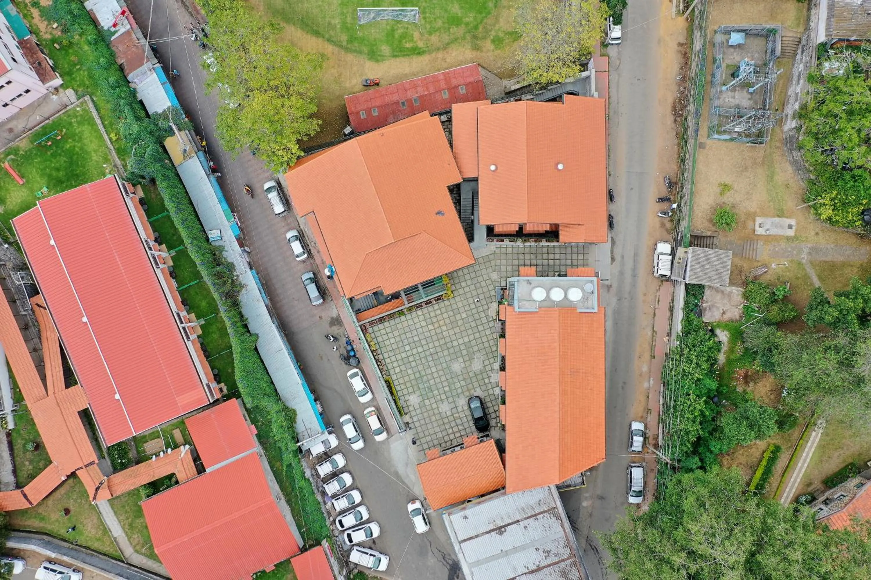 Bird's eye view in Hotel Raindrops
