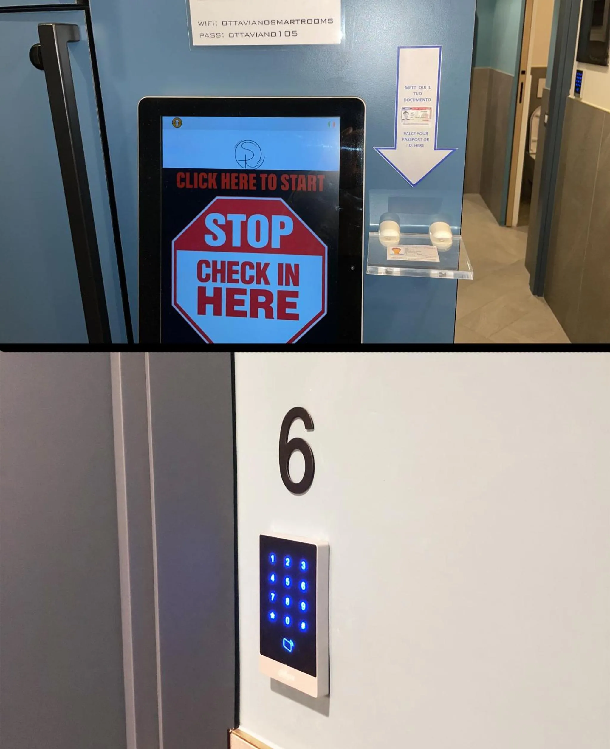 Logo/Certificate/Sign in Ottaviano Smart Rooms