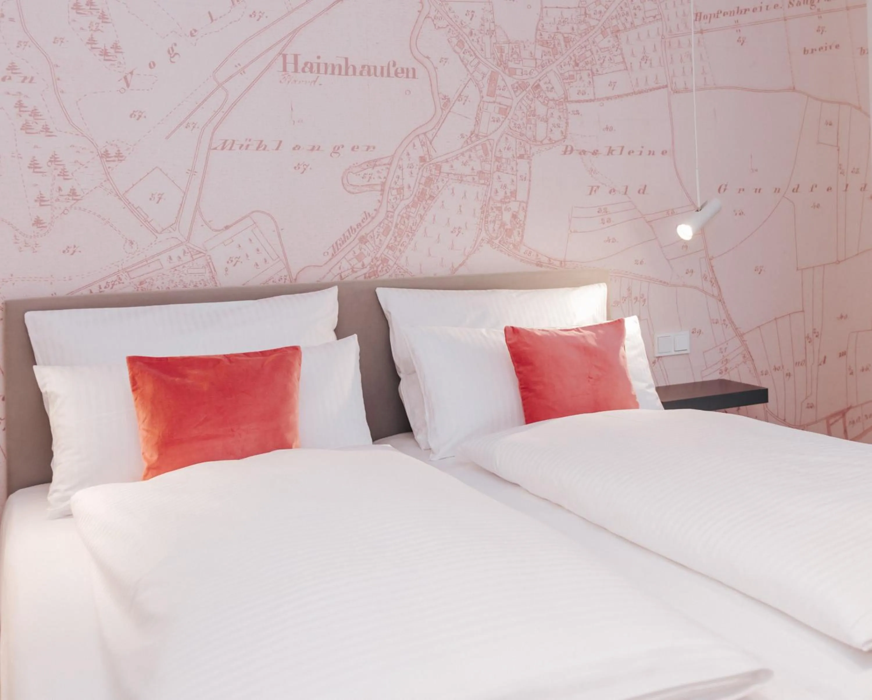 Bed in HAIMHAUSERS Hotel Garni