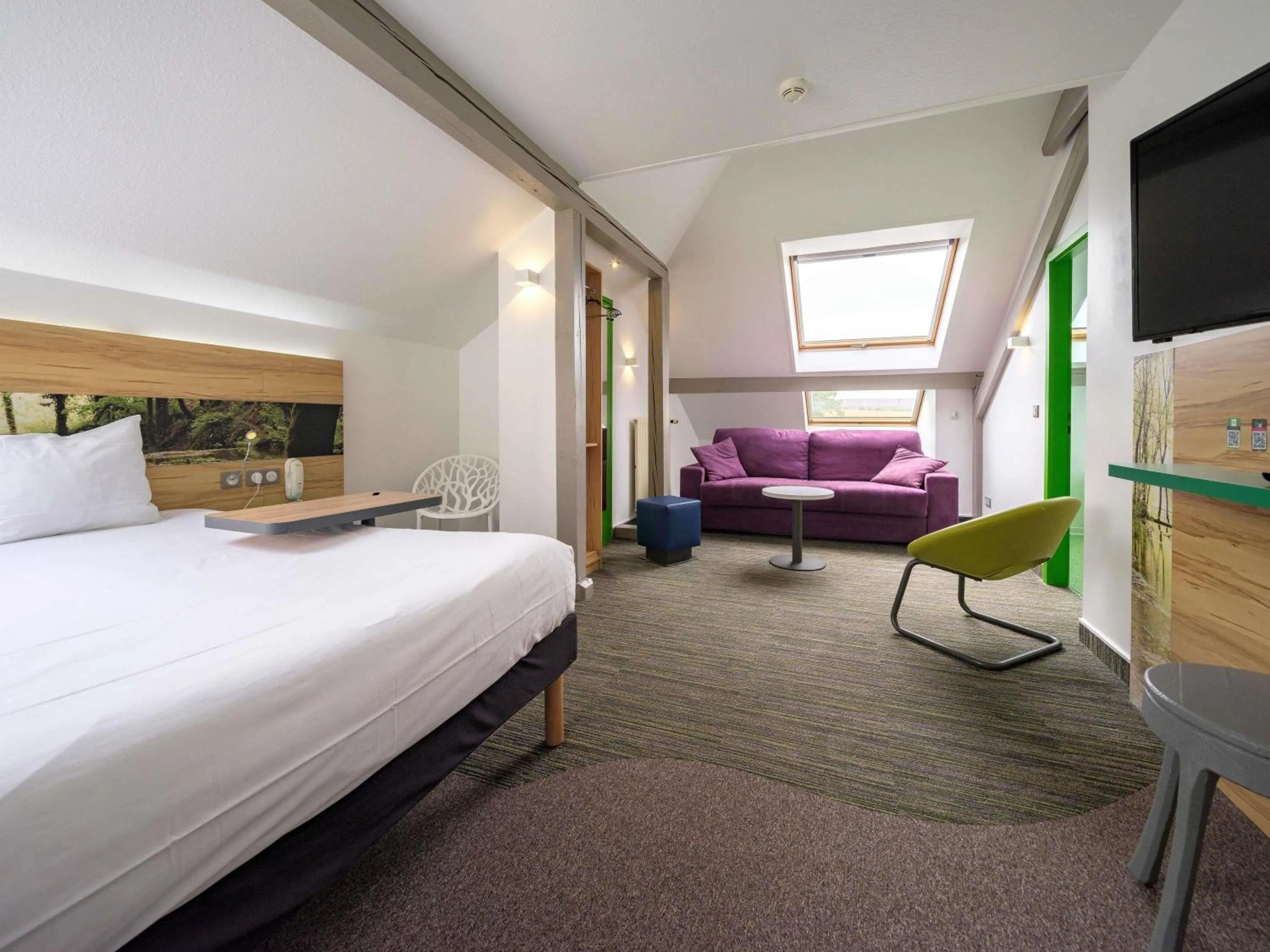 Bedroom, Bed in ibis Styles Sarrebourg