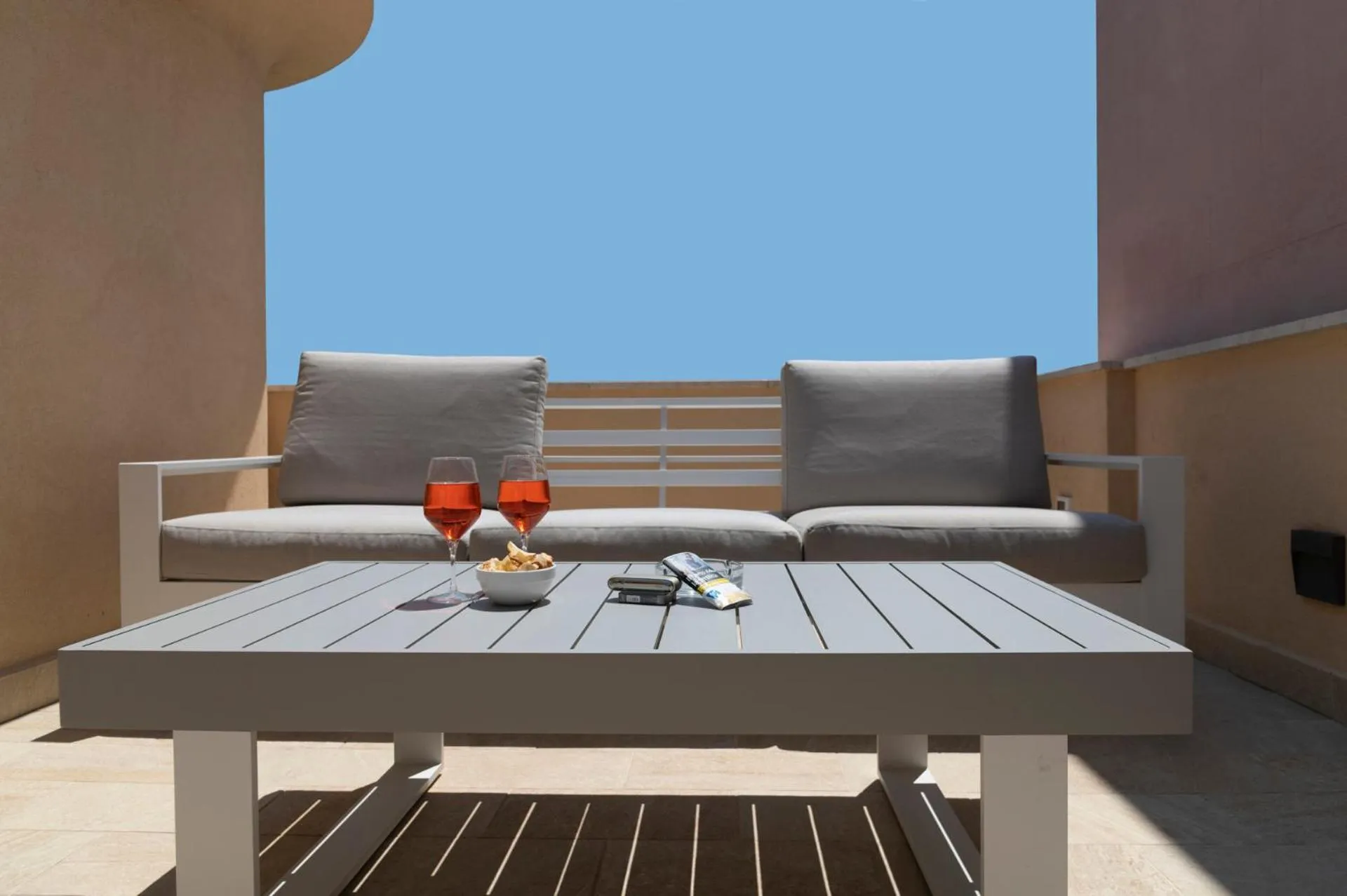 Balcony/Terrace in B&B Ruggero Settimo - Room & Suite