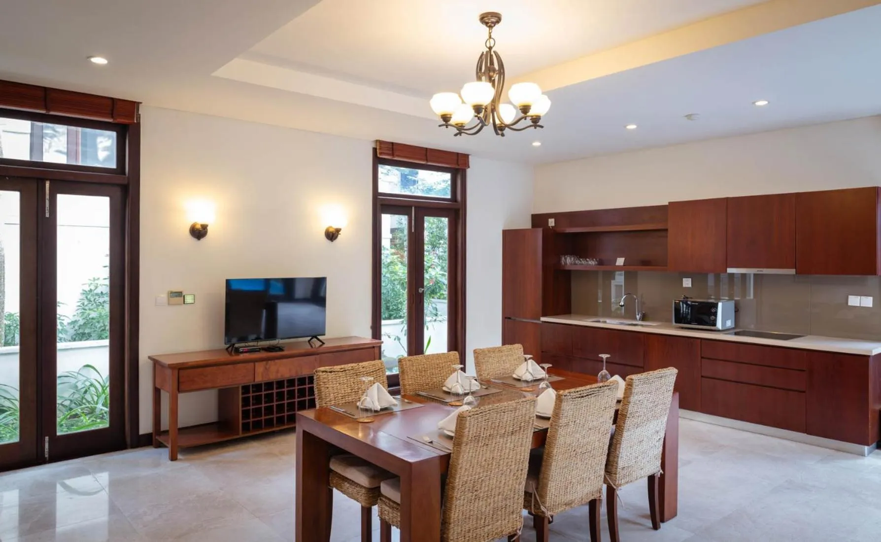 Dining area in Furama Villas Danang