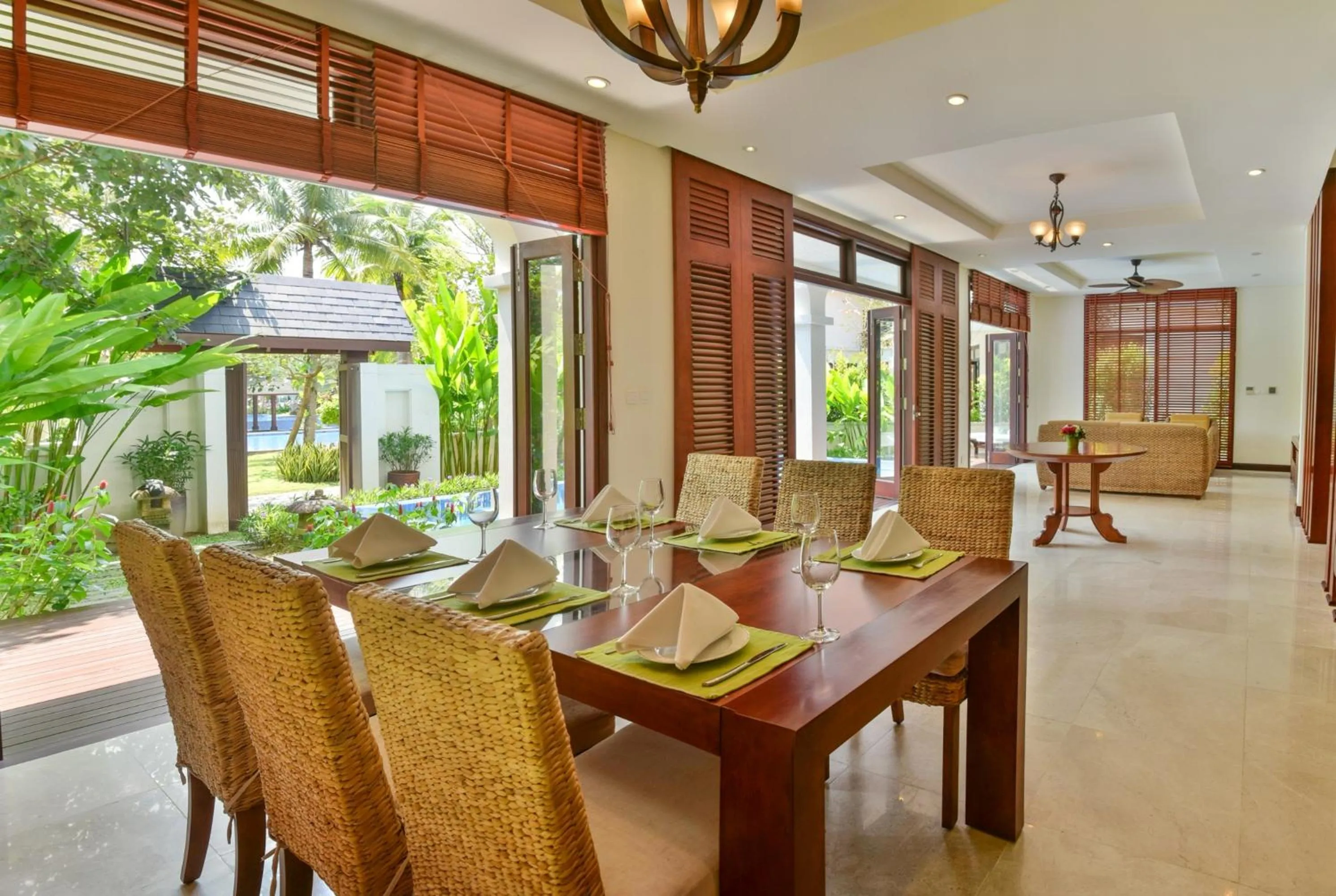 Dining area in Furama Villas Danang