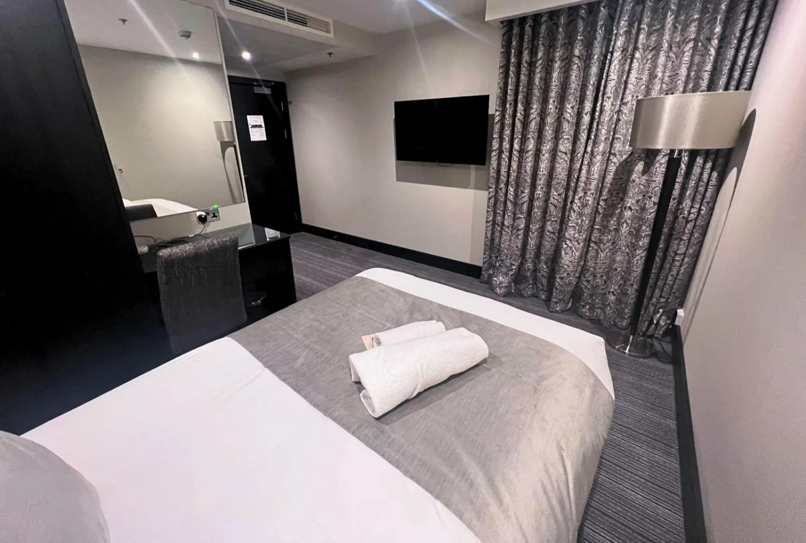 Bed in Hatton Garden Hotel