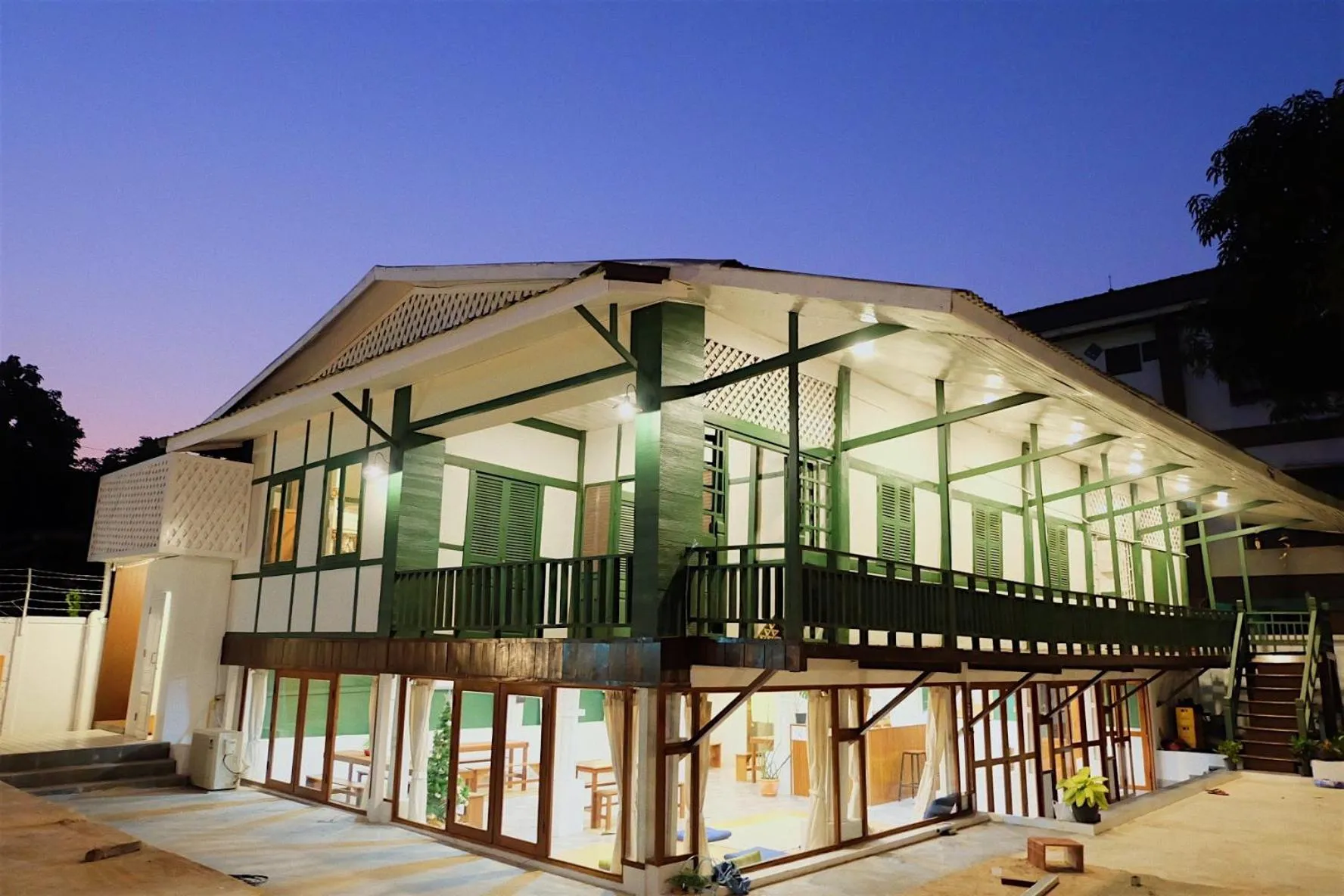 Property building in Barn Laos Hostel