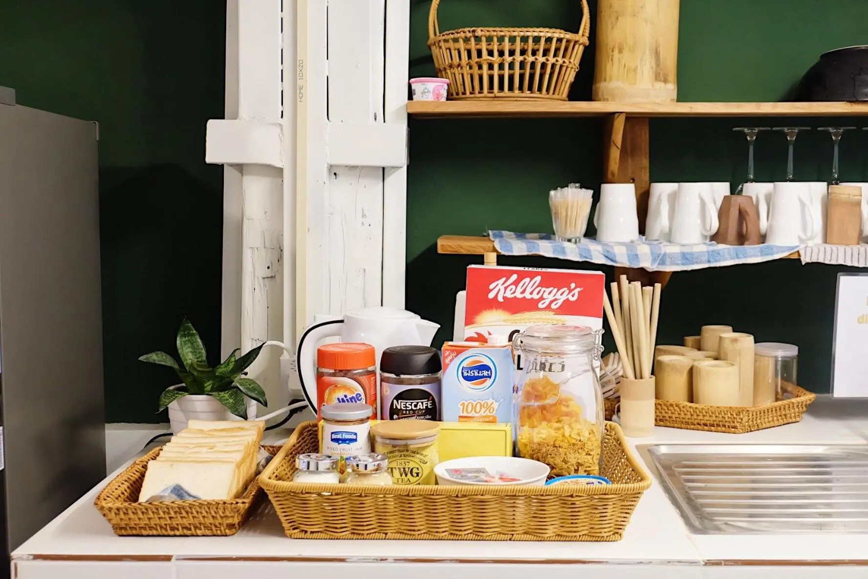 Food close-up in Barn Laos Hostel
