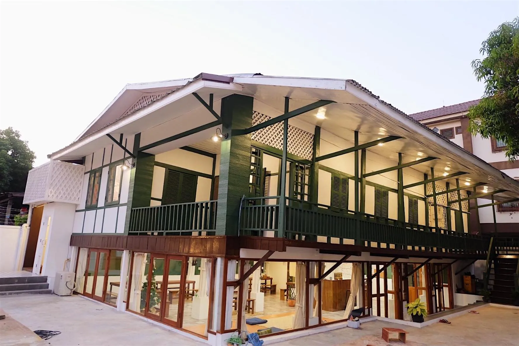 Property building in Barn Laos Hostel