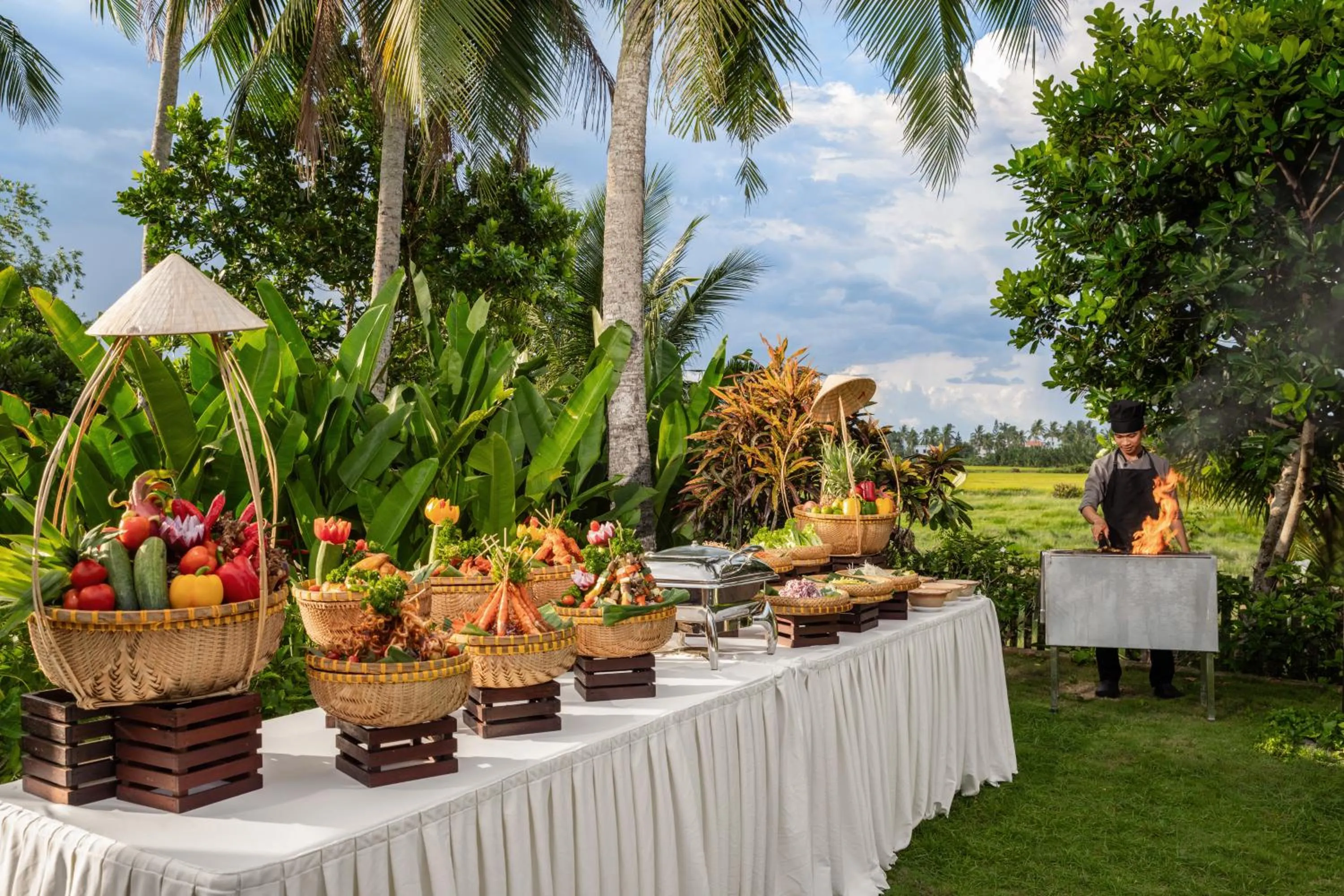 BBQ facilities in Legacy Hoi An Resort