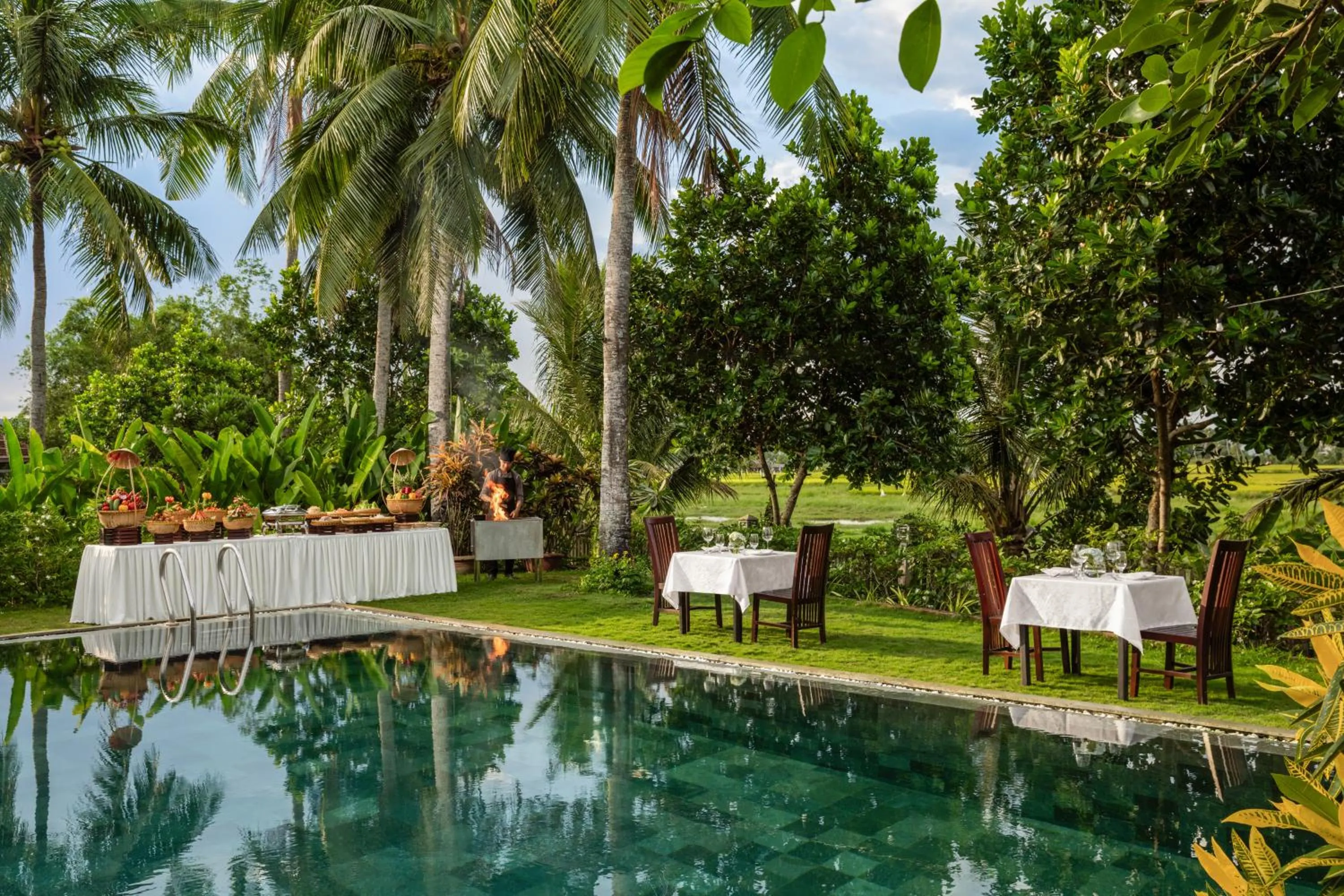 BBQ facilities in Legacy Hoi An Resort