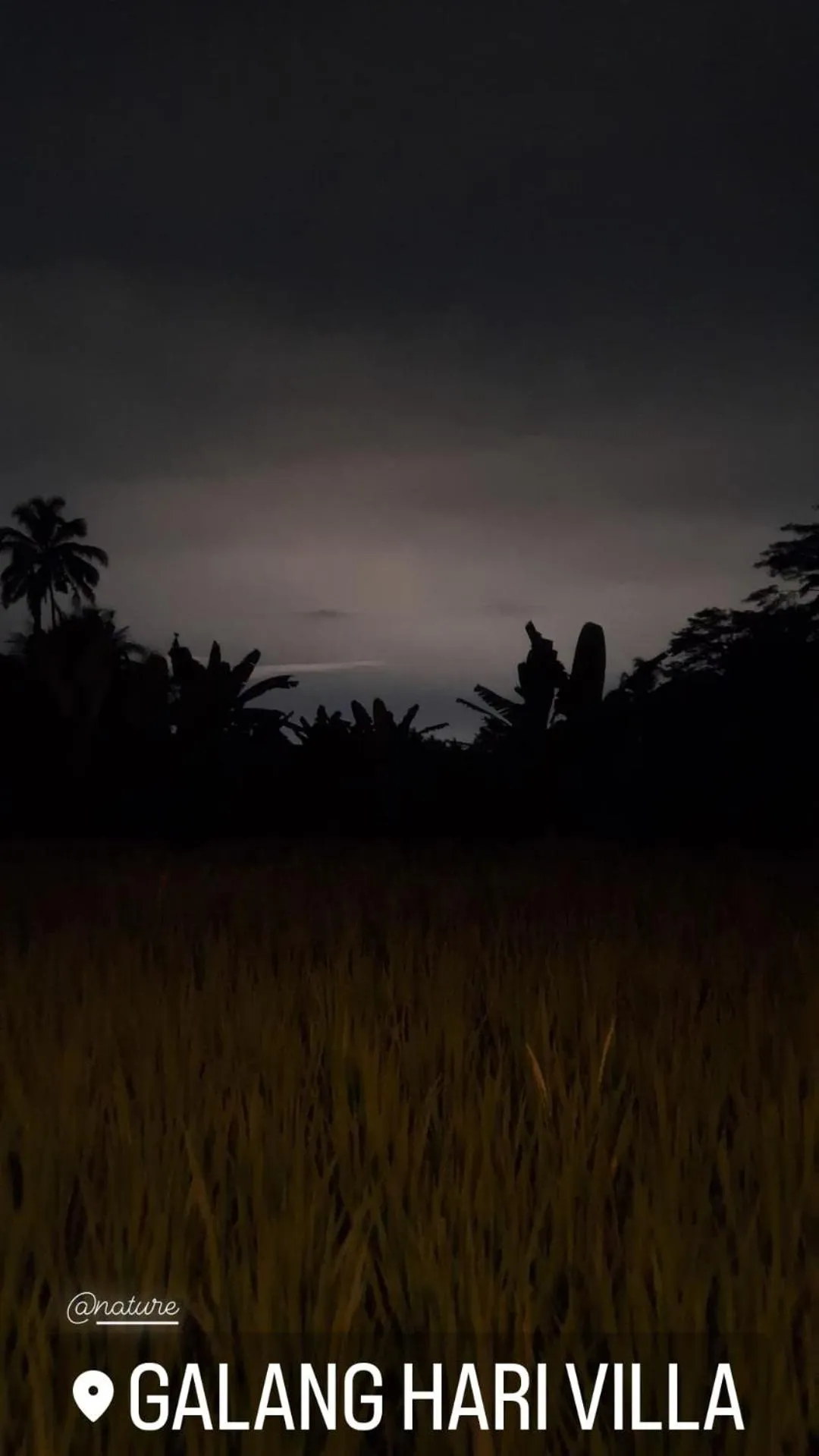 Natural landscape in Galang hari villa