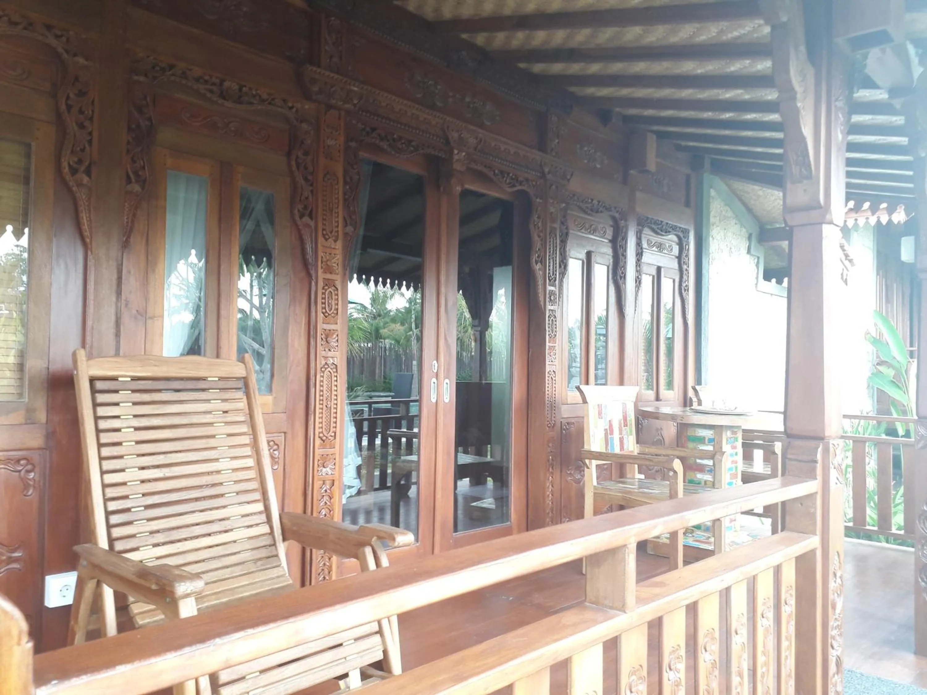 Balcony/Terrace in Galang hari villa