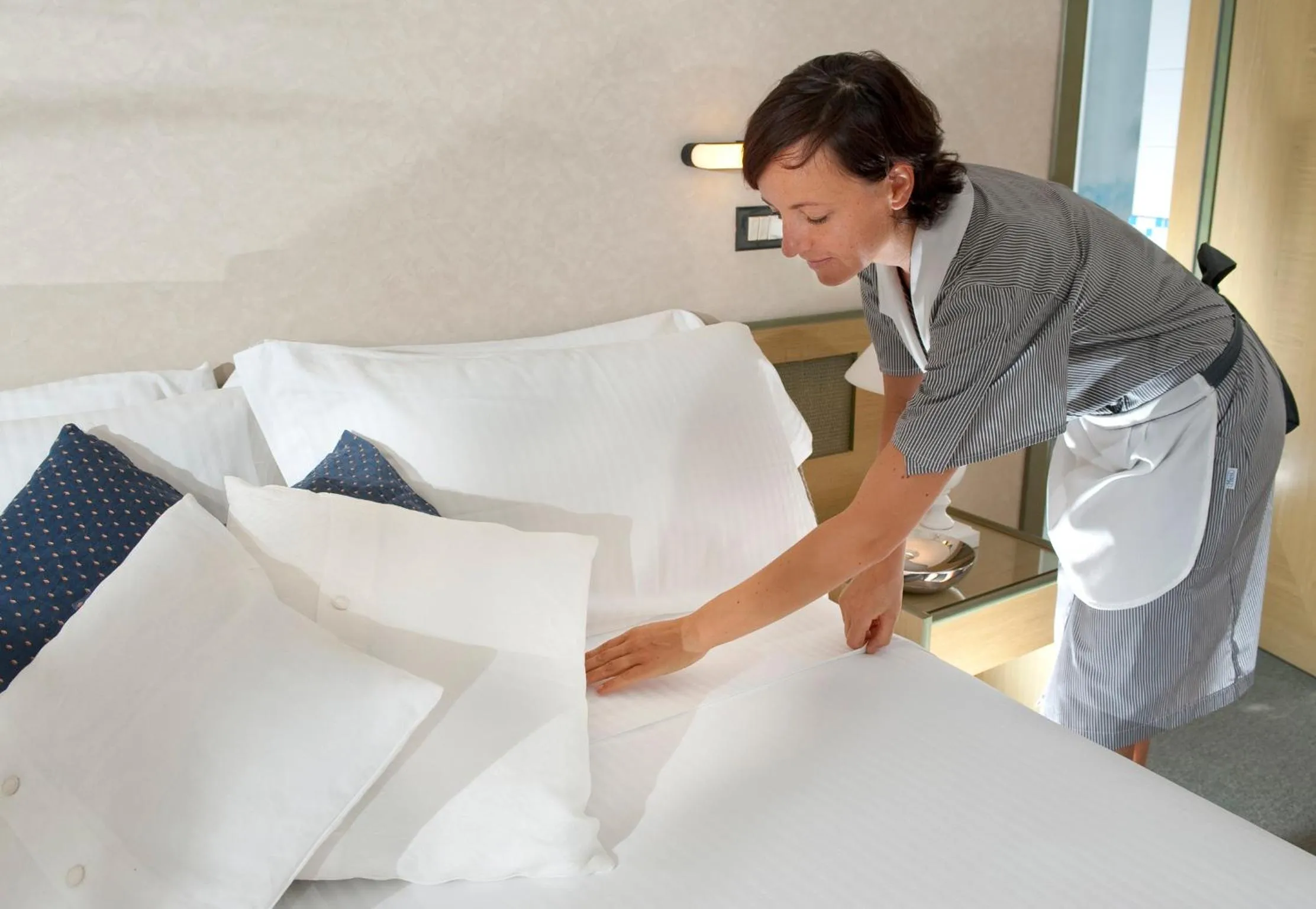 Bed in Hotel Atlantic Riviera Mare