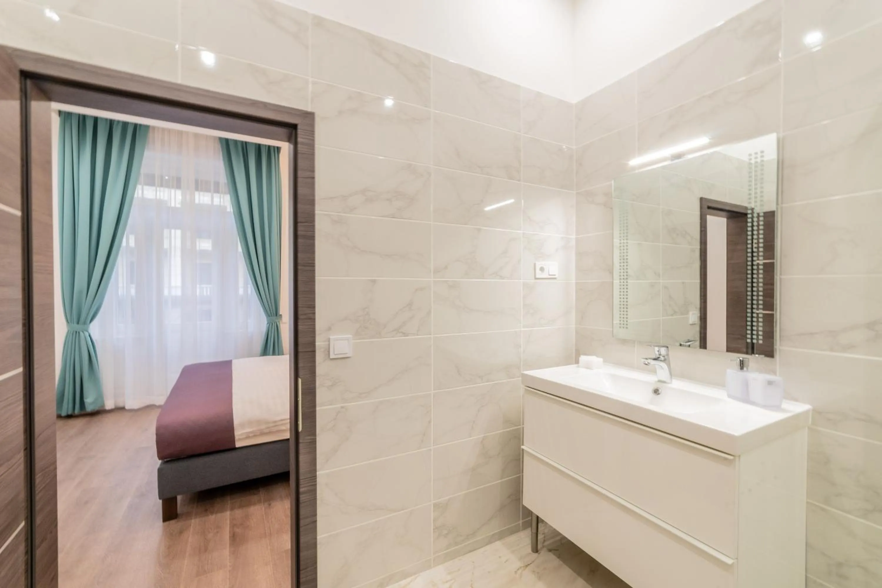 Bathroom in Global Suites Budapest
