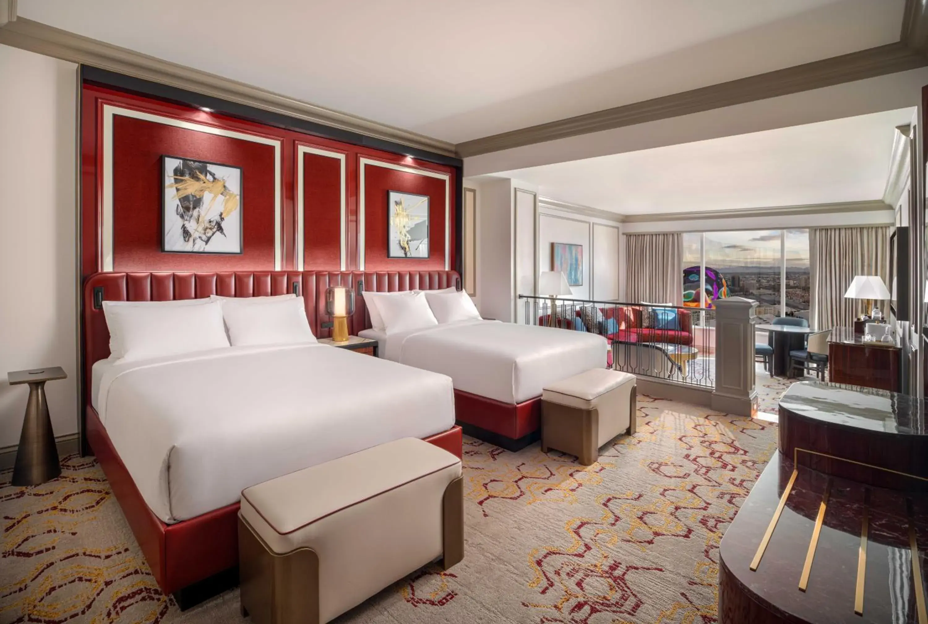 Newly Remodeled Luxury Two Queen Sphere View Suite in The Venetian® Resort Las Vegas Newly Remodeled Luxury Two Queen Sphere View Suite in The Venetian® Resort Las Vegas