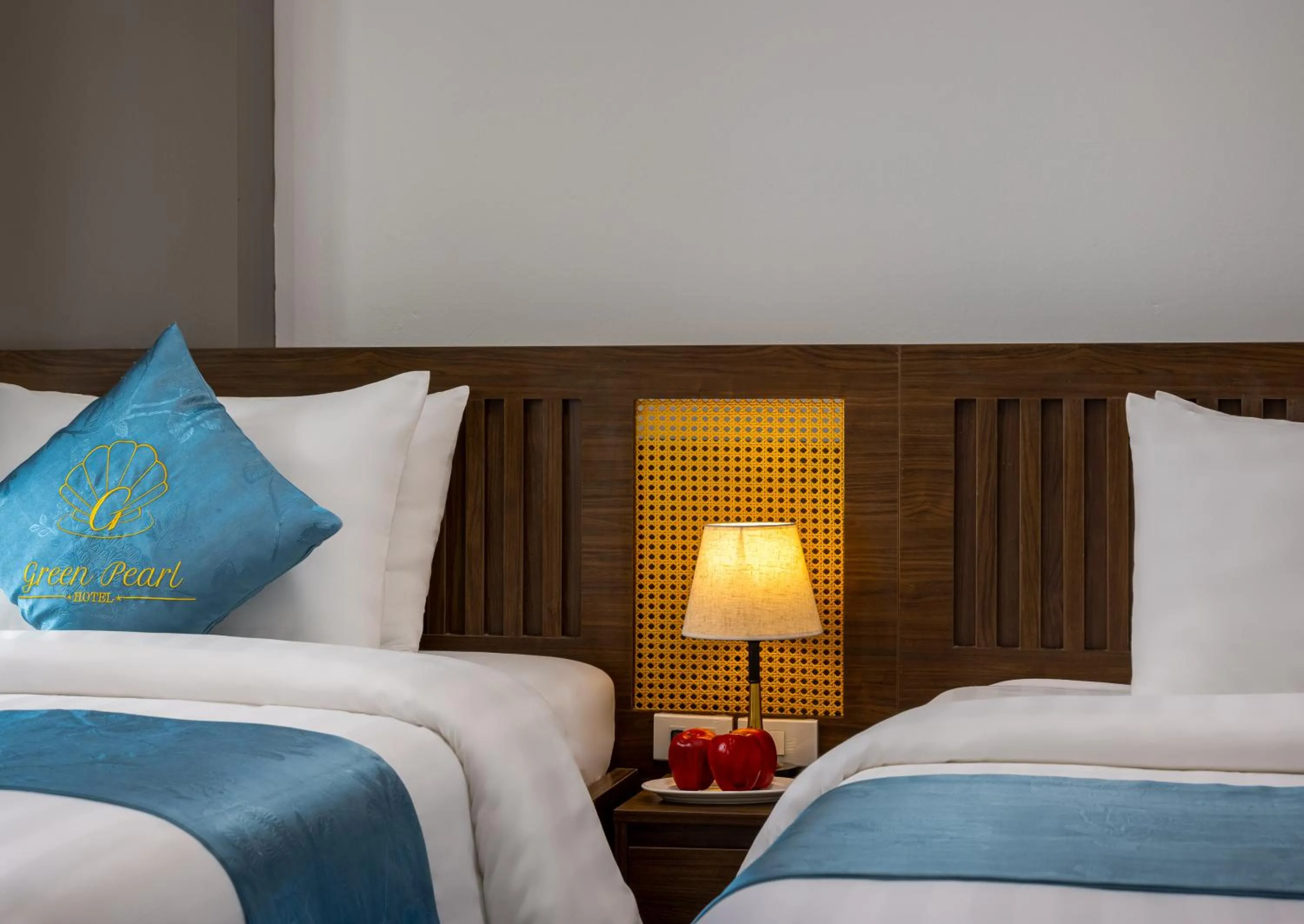 Bed in Cat Ba Green Pearl Hotel