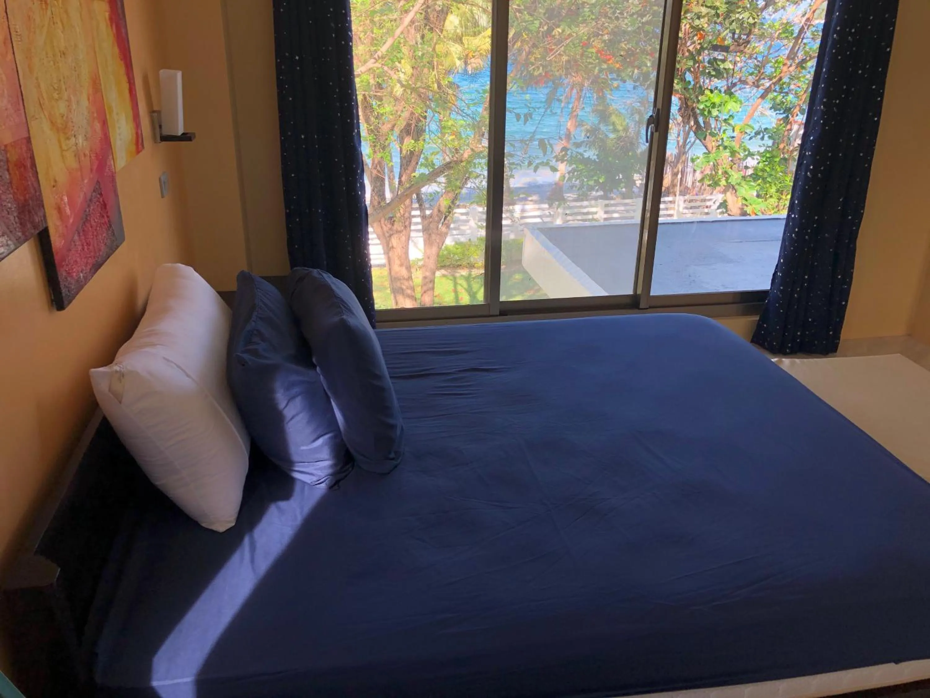 Bed in Amami Beachfront Villa with Private Beach