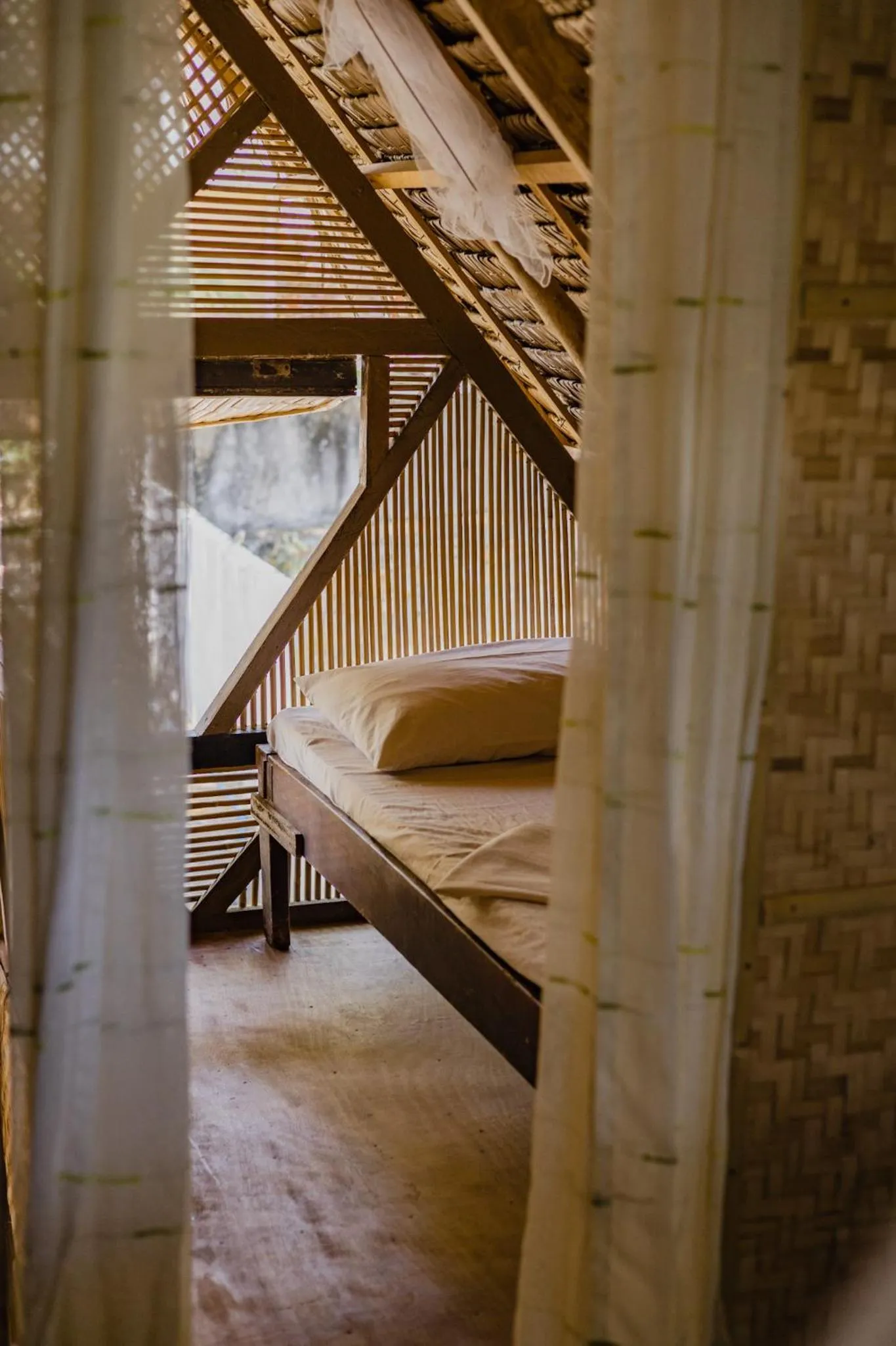 Bed in Amami Beachfront Villa with Private Beach