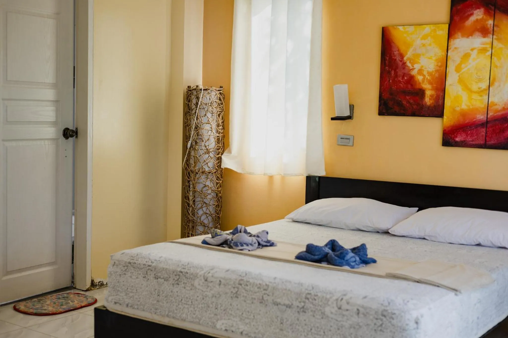 Bedroom, Bed in Amami Beachfront Villa with Private Beach