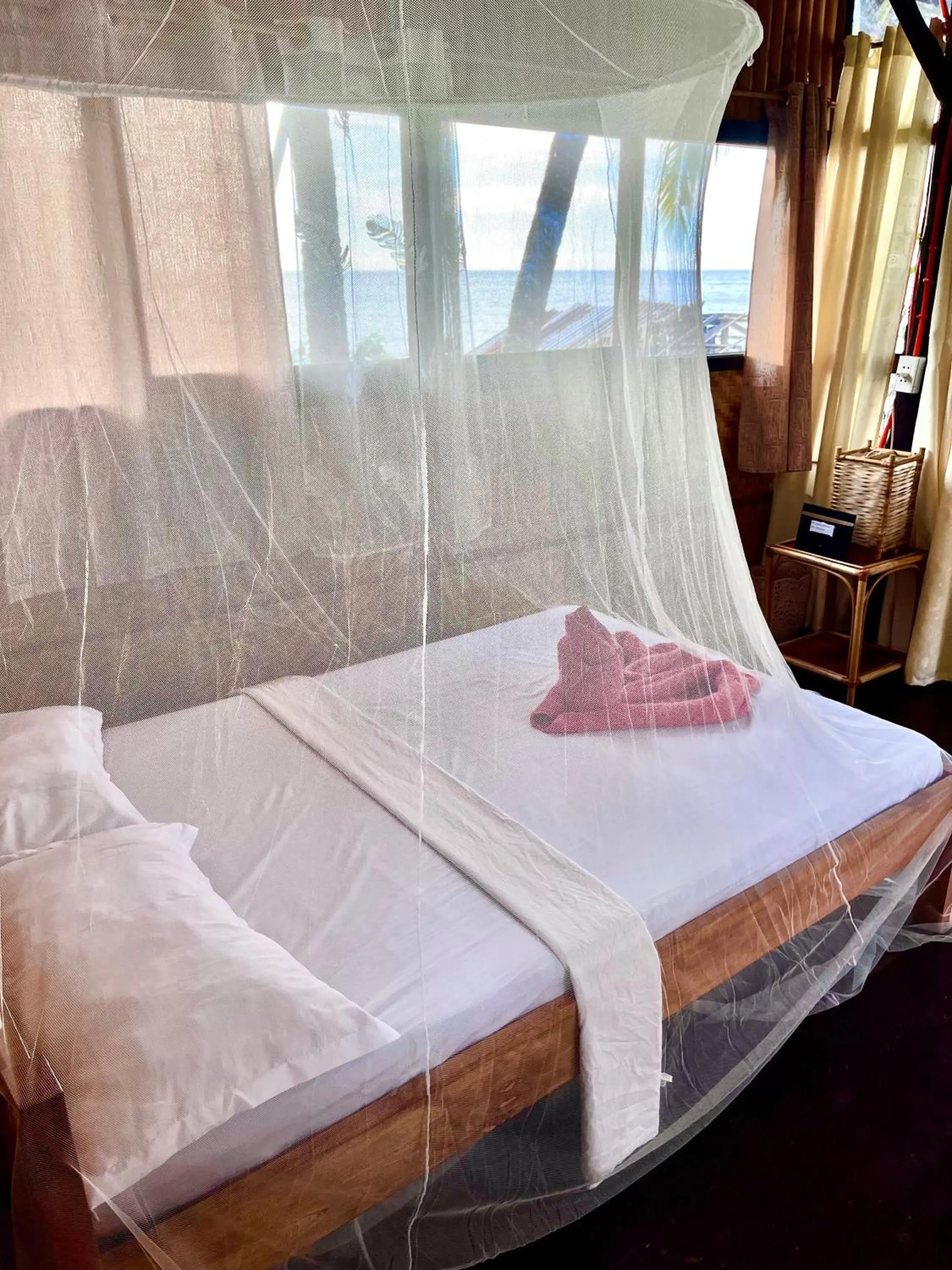 Bedroom, Bed in Amami Beachfront Villa with Private Beach