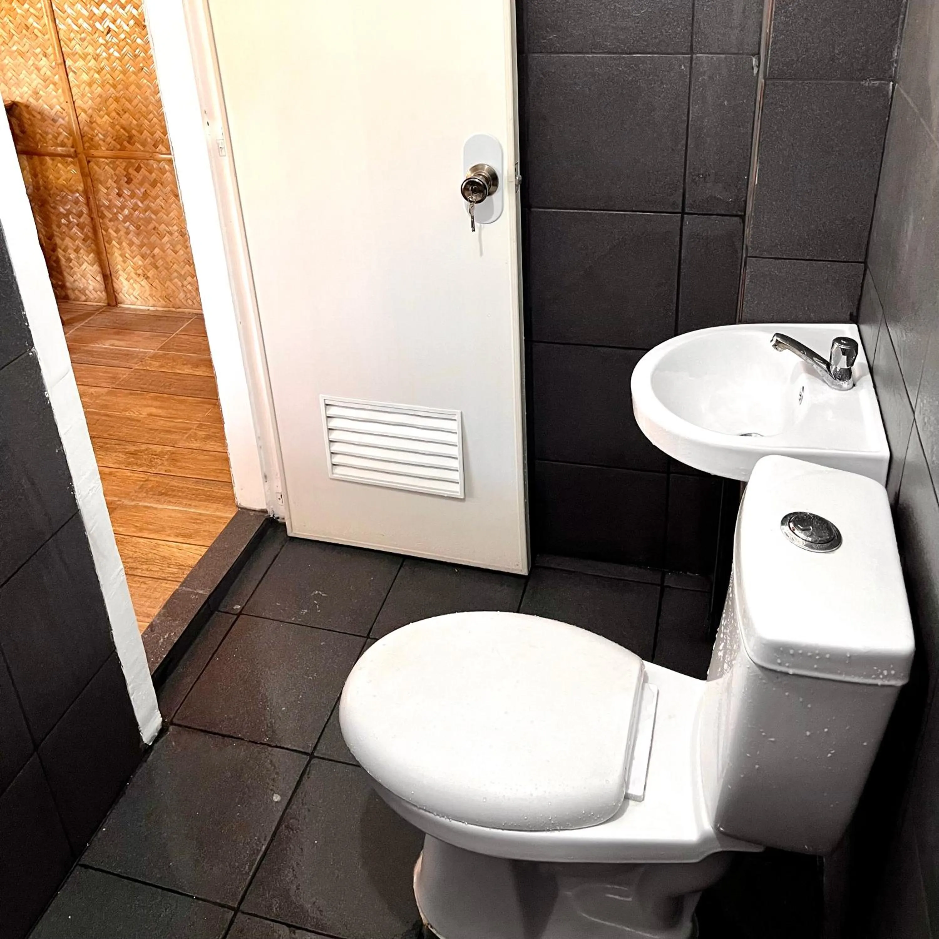 Toilet in Amami Beachfront Villa with Private Beach