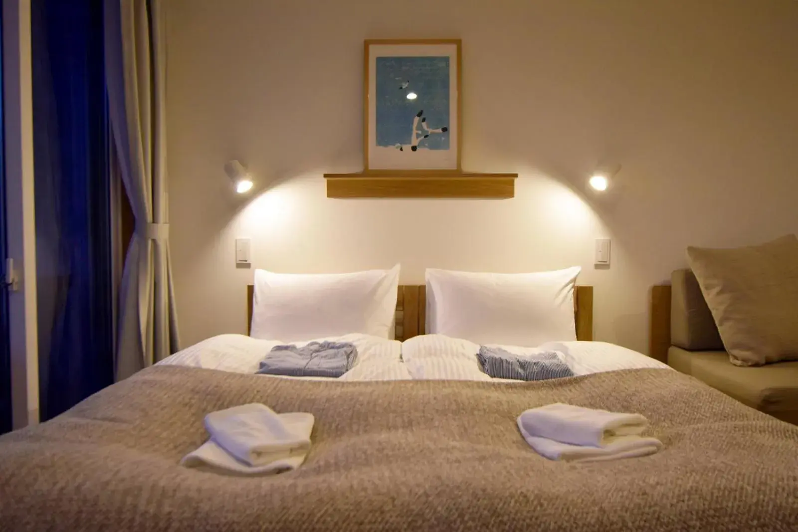 Superior Twin Room with Terrace and Sea View - single occupancy in MY LODGE Naoshima Superior Twin Room with Terrace and Sea View - single occupancy in MY LODGE Naoshima