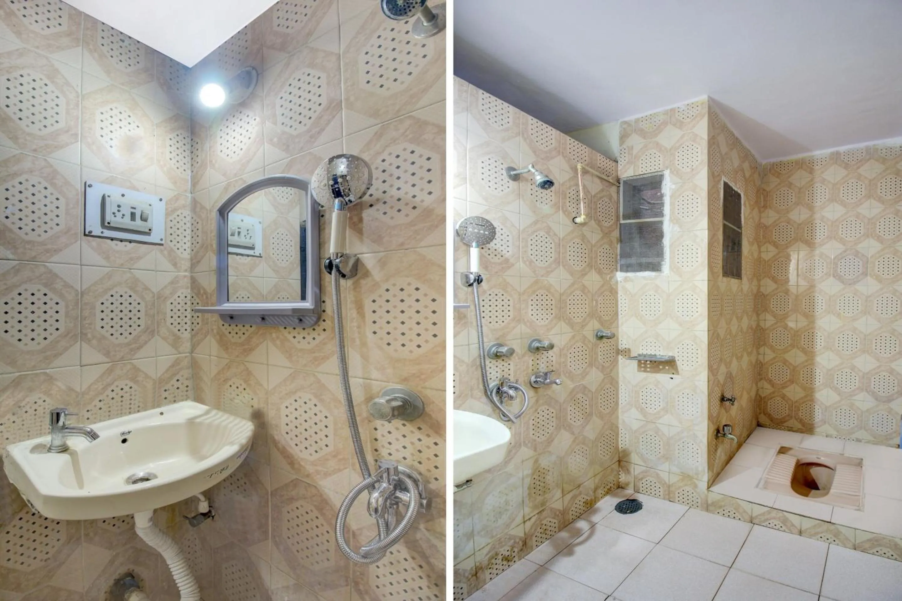 Bathroom in SPOT ON 63695 Hotel Sai Muskaan