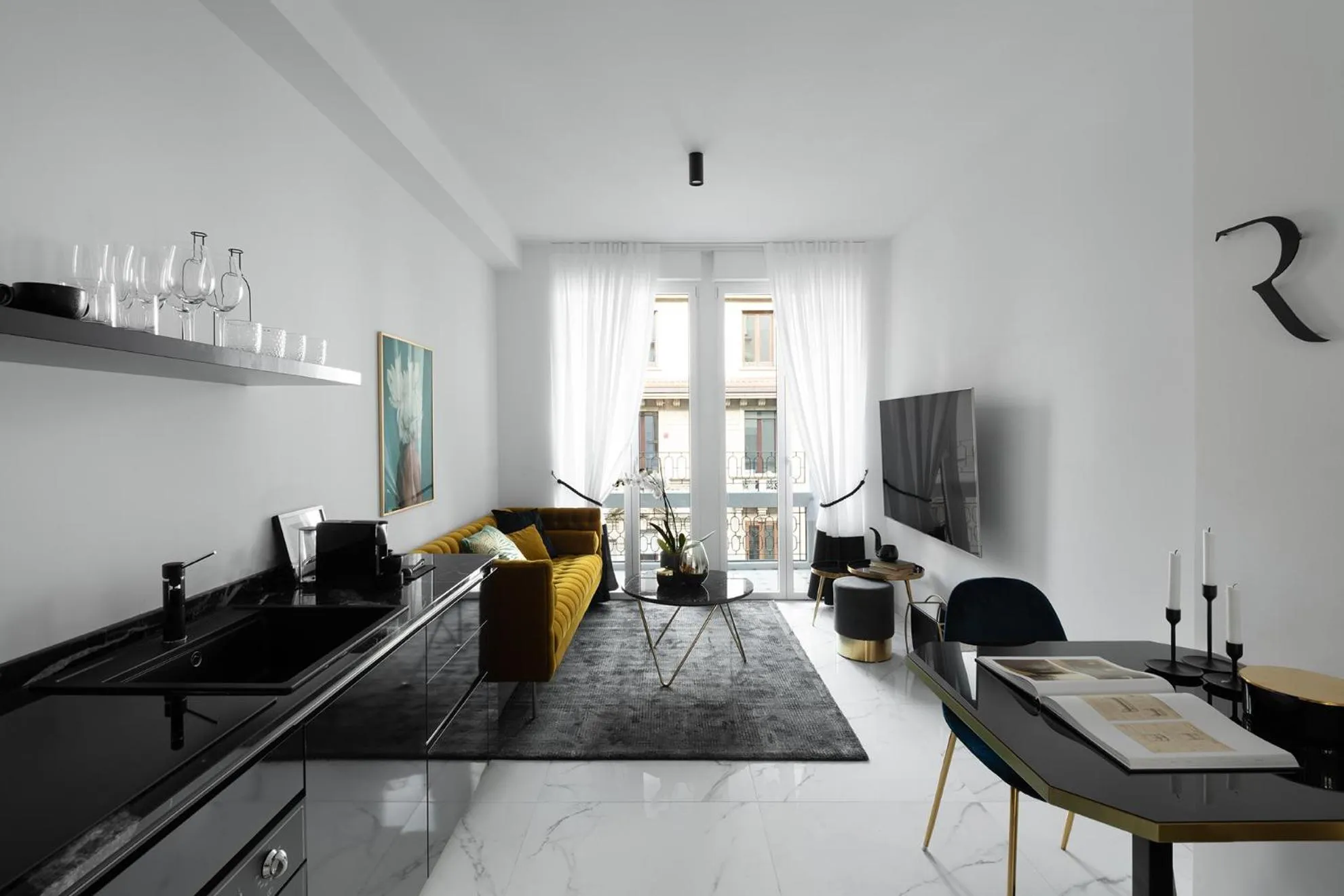 TV and multimedia, Bed in JOIVY Boutique Apartments Farneti