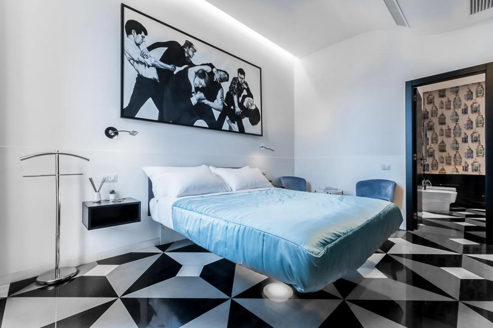 Garden view, Bed in V-Accommodation IV Fontane